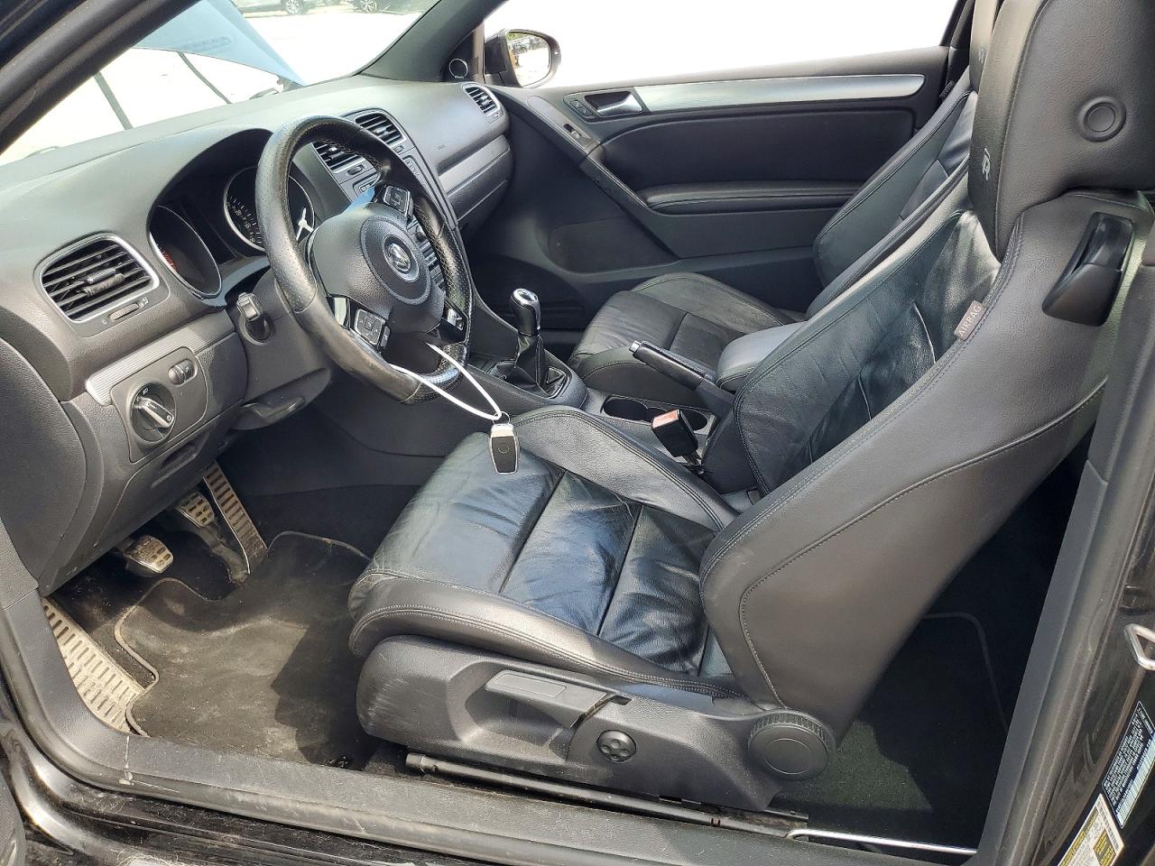 2013 Volkswagen Golf R Black vin: WVWRF7AJ4DW070657