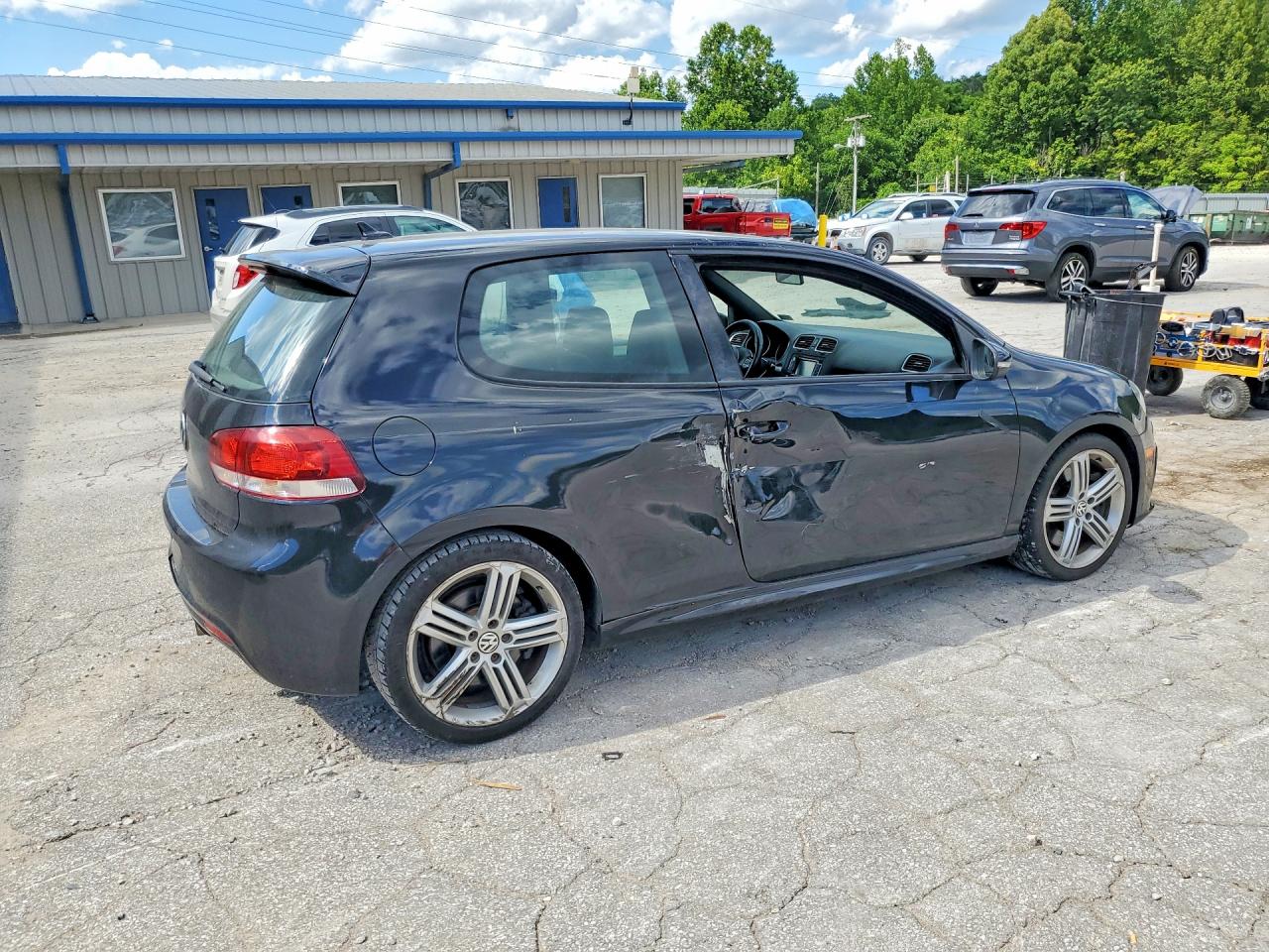2013 Volkswagen Golf R Black vin: WVWRF7AJ4DW070657