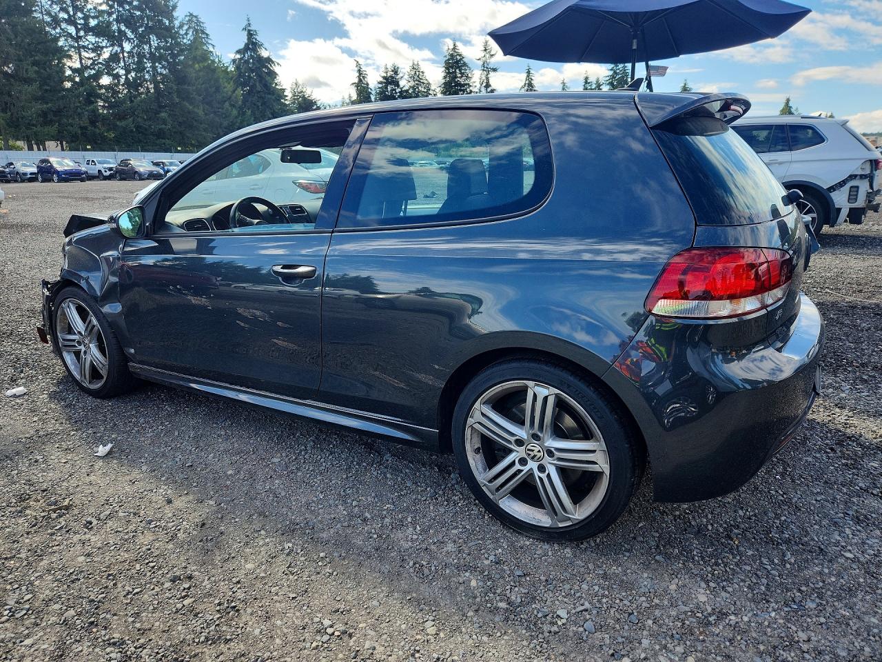2012 Volkswagen Golf R Gray vin: WVWRF7AJ5CW215381