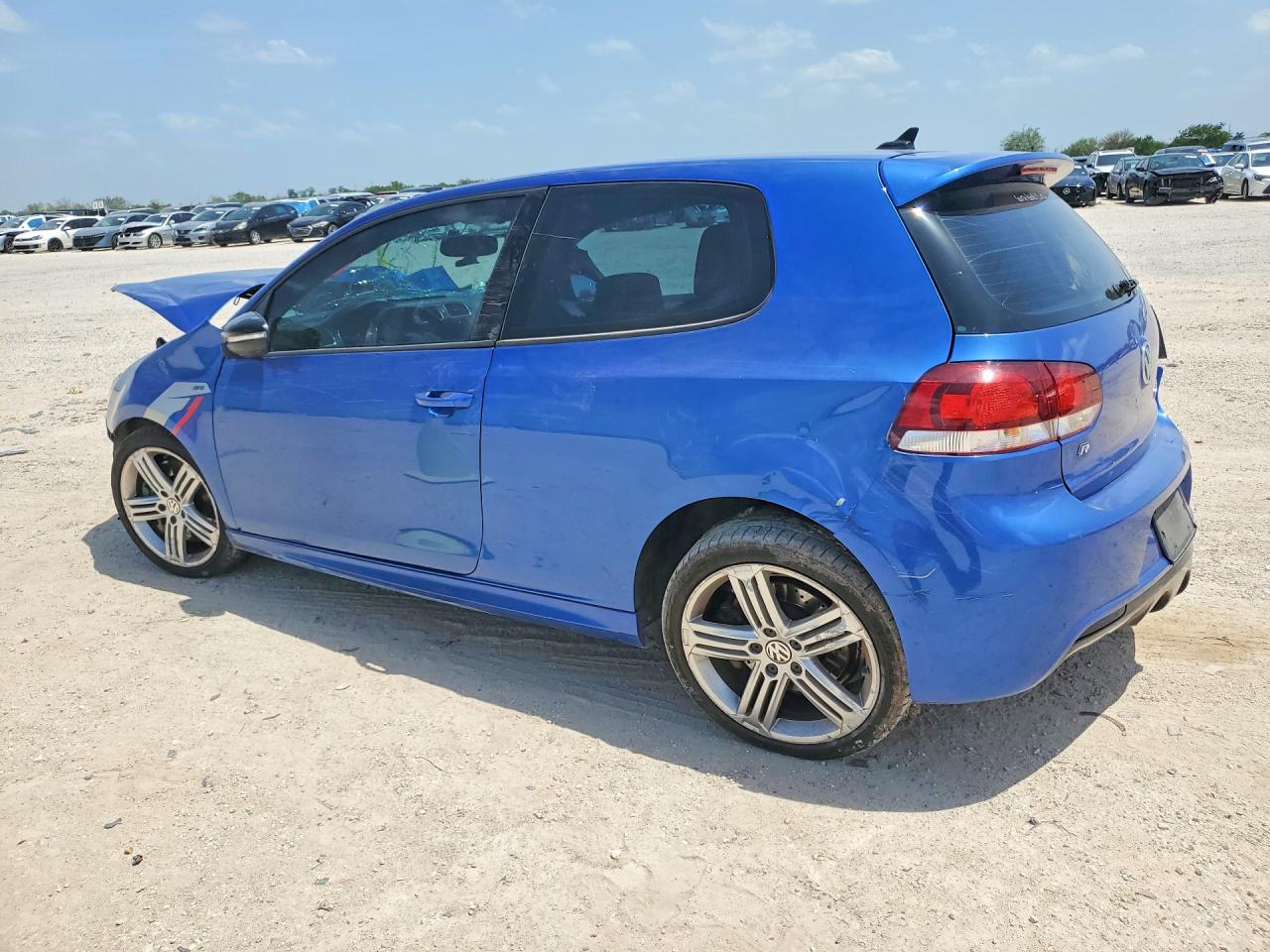 2012 Volkswagen Golf R Blue vin: WVWRF7AJ6CW265738