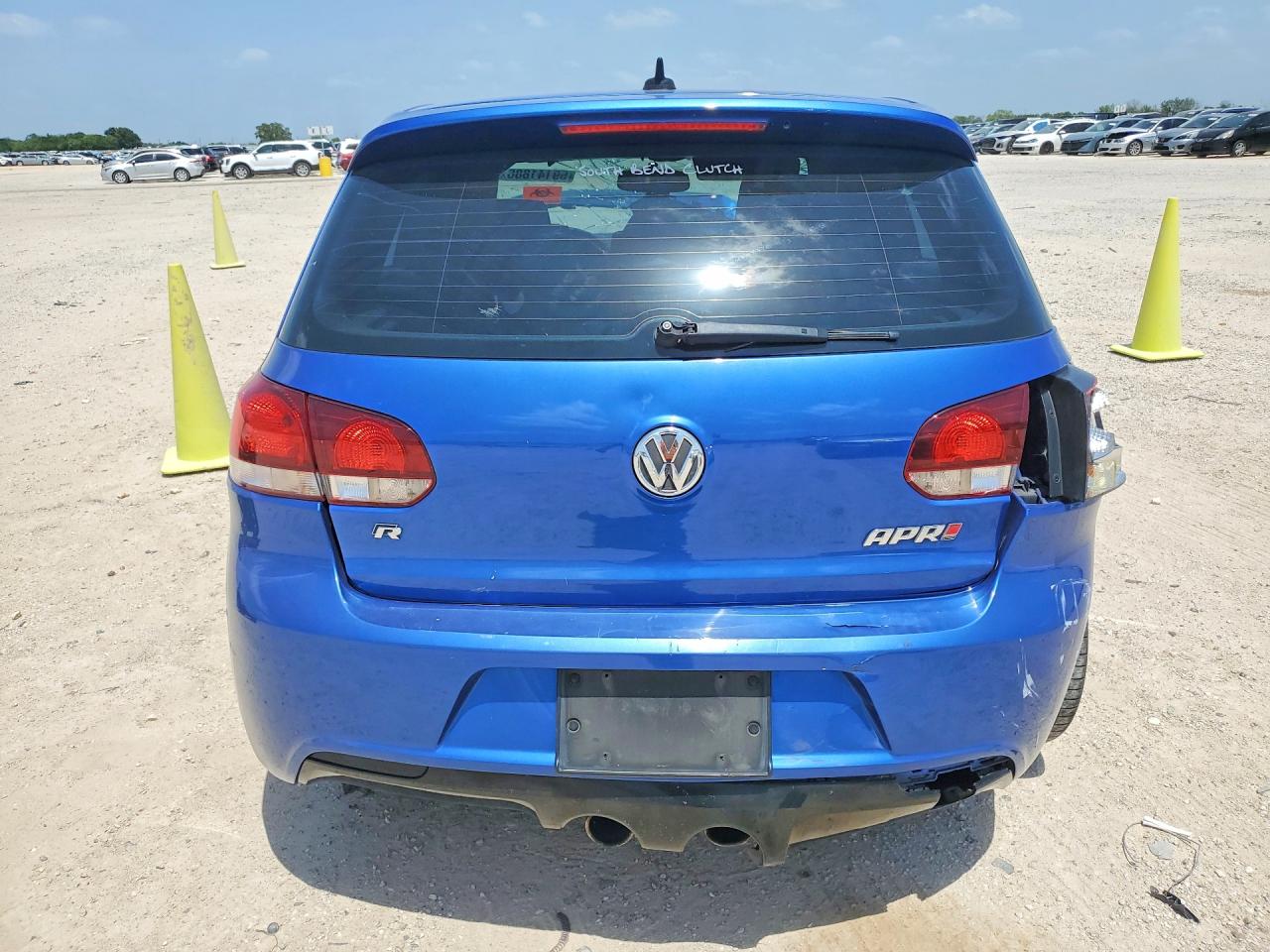 2012 Volkswagen Golf R Blue vin: WVWRF7AJ6CW265738
