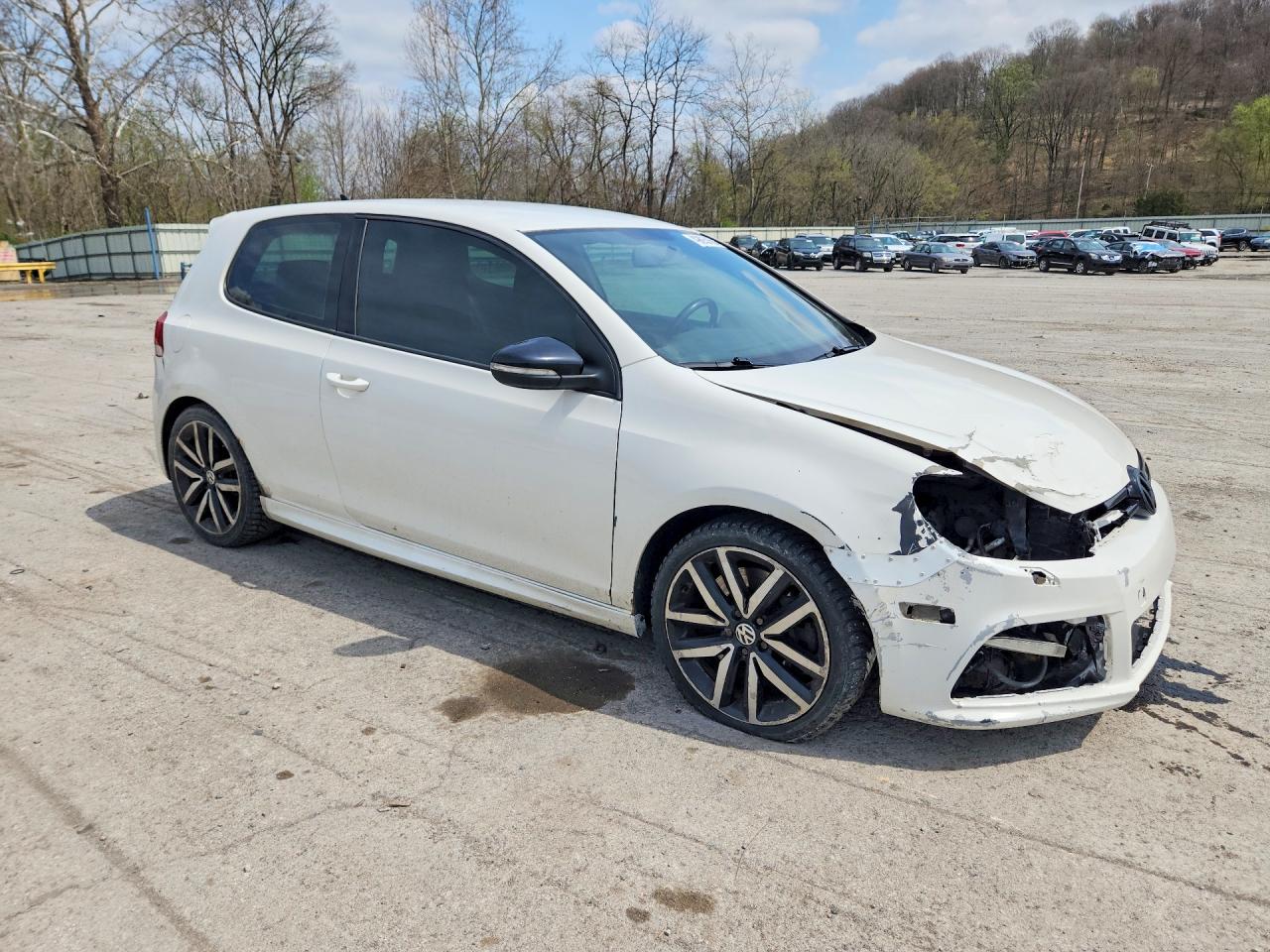 2012 Volkswagen Golf R Белый vin: WVWRF7AJ7CW219495