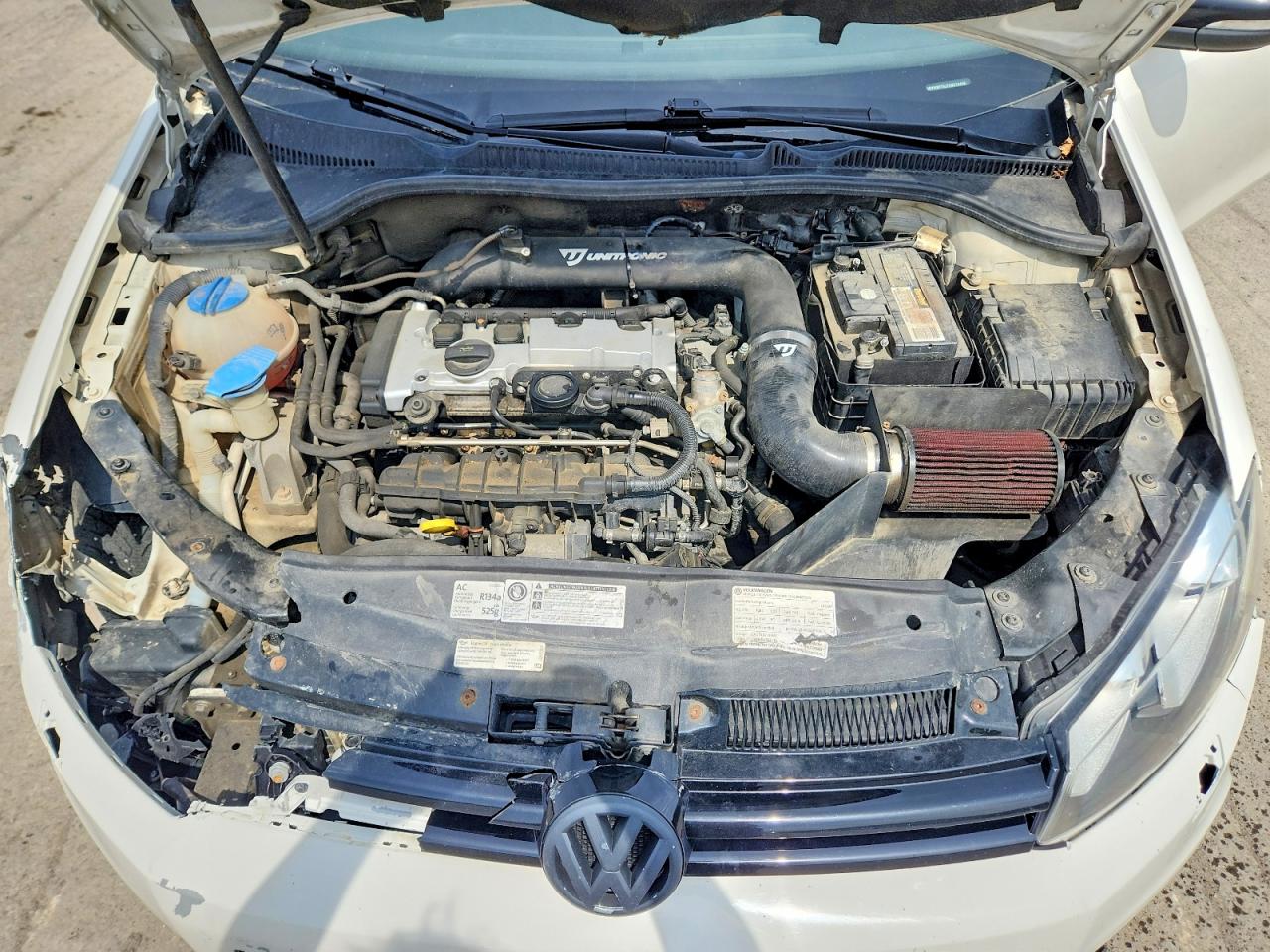 2012 Volkswagen Golf R Белый vin: WVWRF7AJ7CW219495