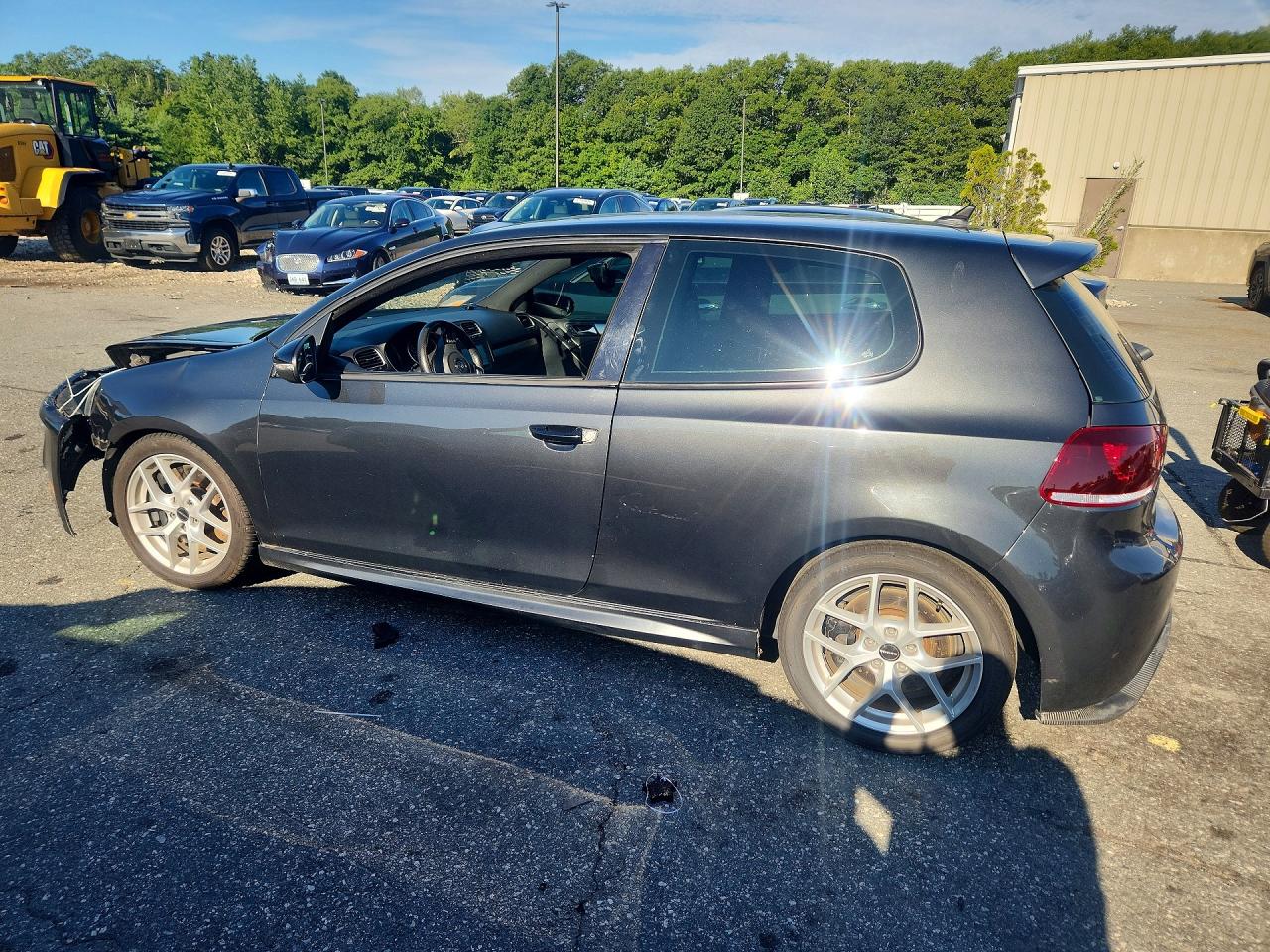 2013 Volkswagen Golf R Gray vin: WVWRF7AJ9DW069505