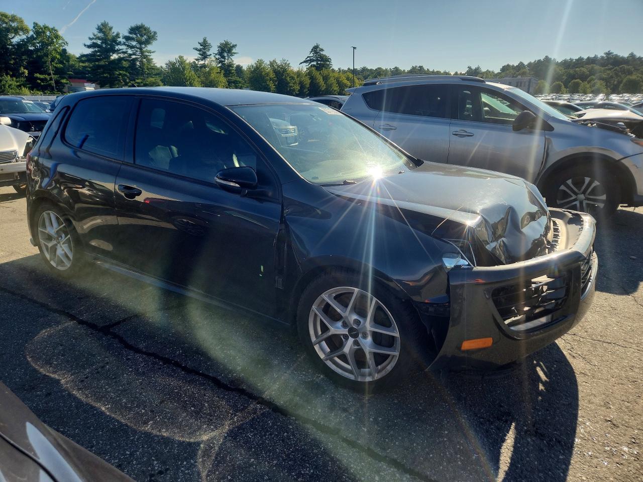 2013 Volkswagen Golf R Gray vin: WVWRF7AJ9DW069505