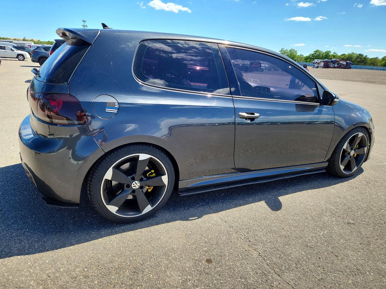 2012 Volkswagen Golf R Gray vin: WVWRF7AJXCW263653