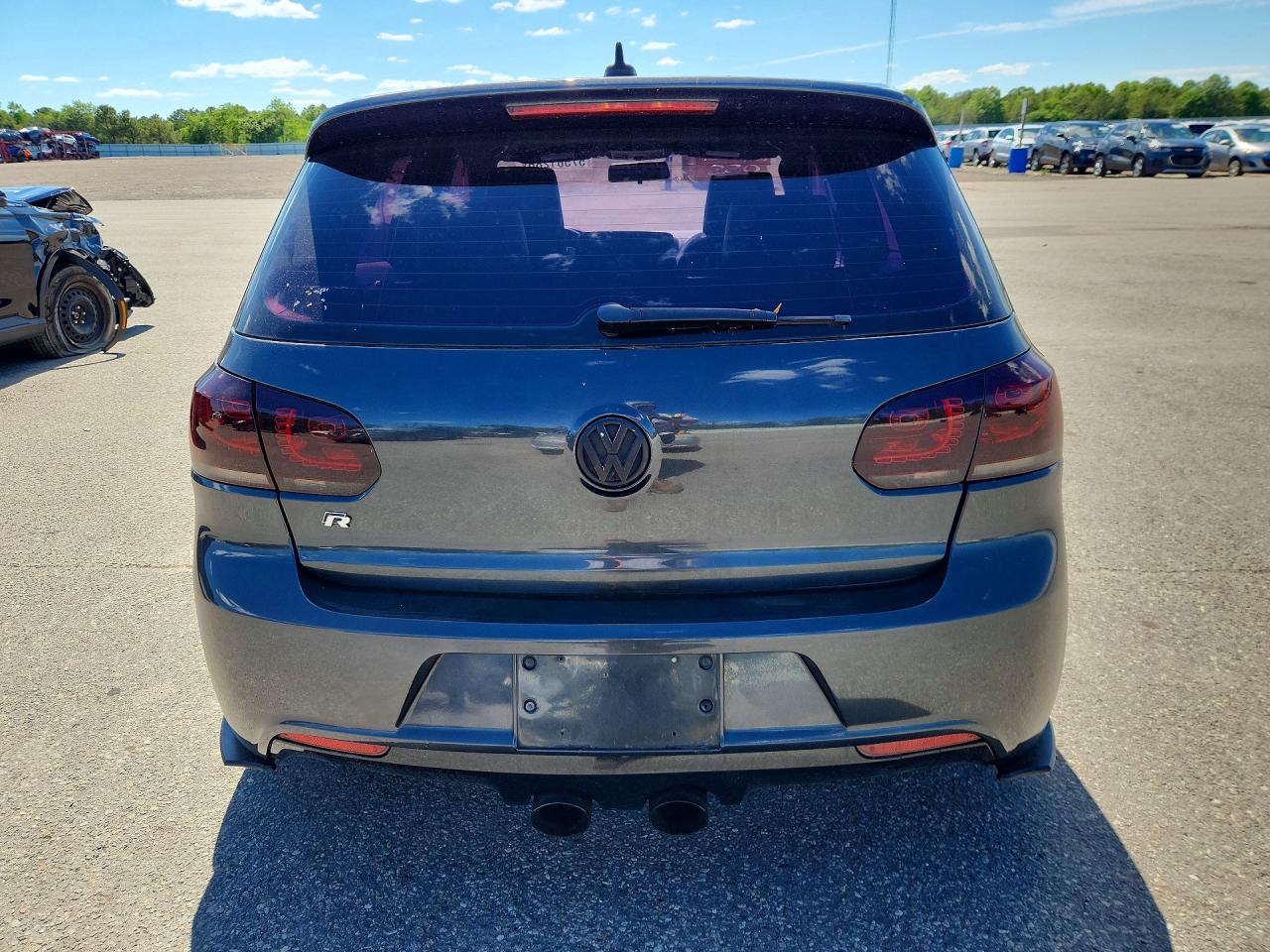 2012 Volkswagen Golf R Gray vin: WVWRF7AJXCW263653
