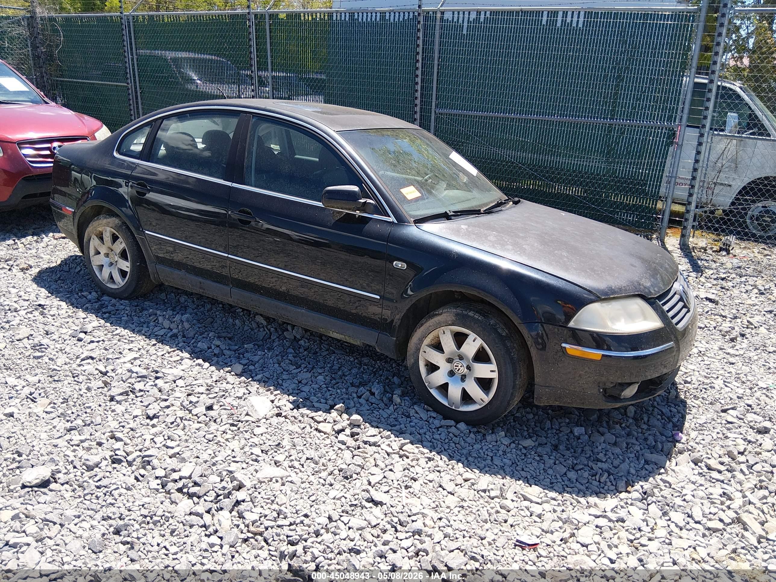 2002 Volkswagen Passat Glx Black vin: WVWRH63B12P354992