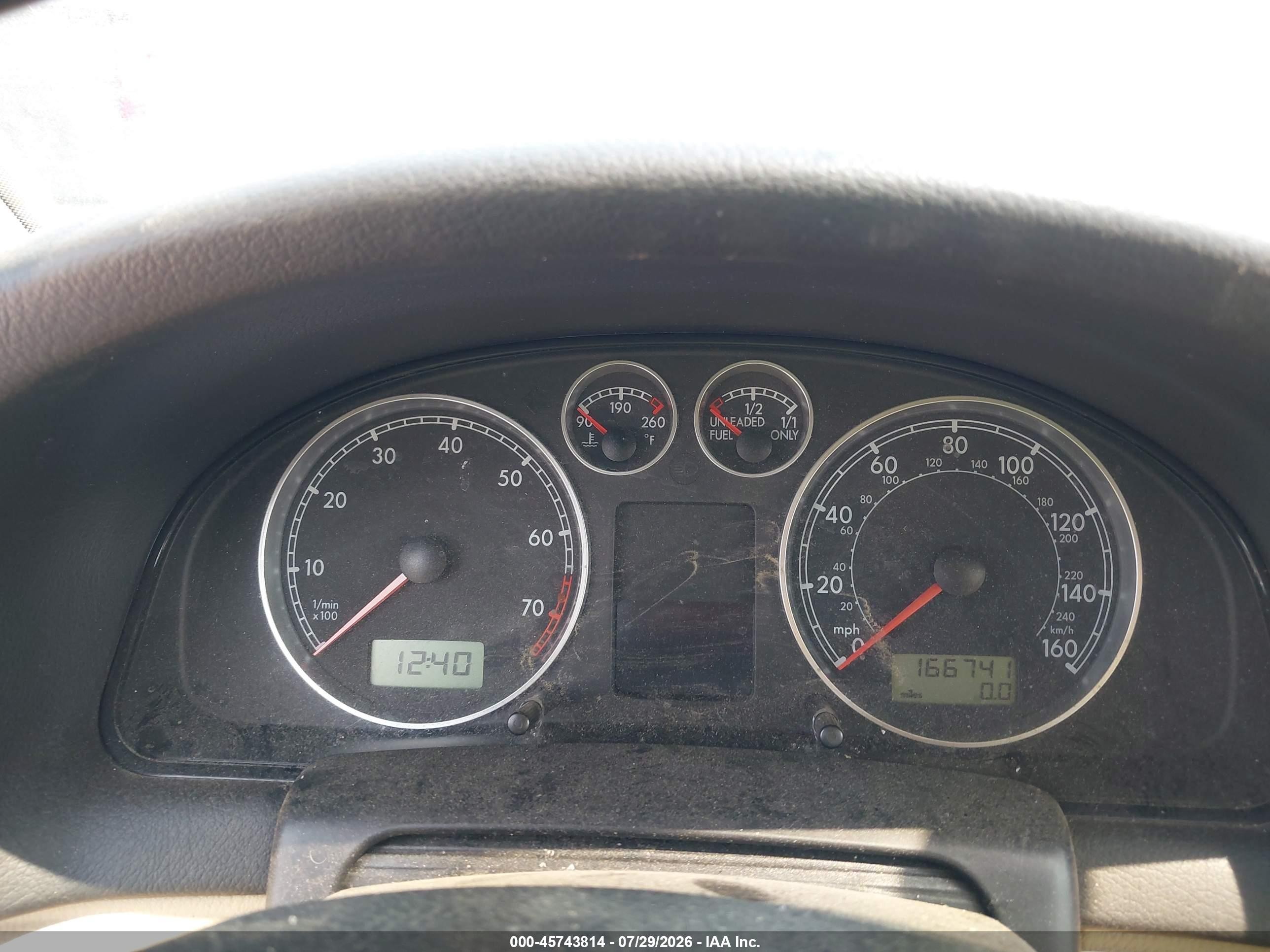 2001 Volkswagen Passat Glx Light Blue vin: WVWRH63B21P133609