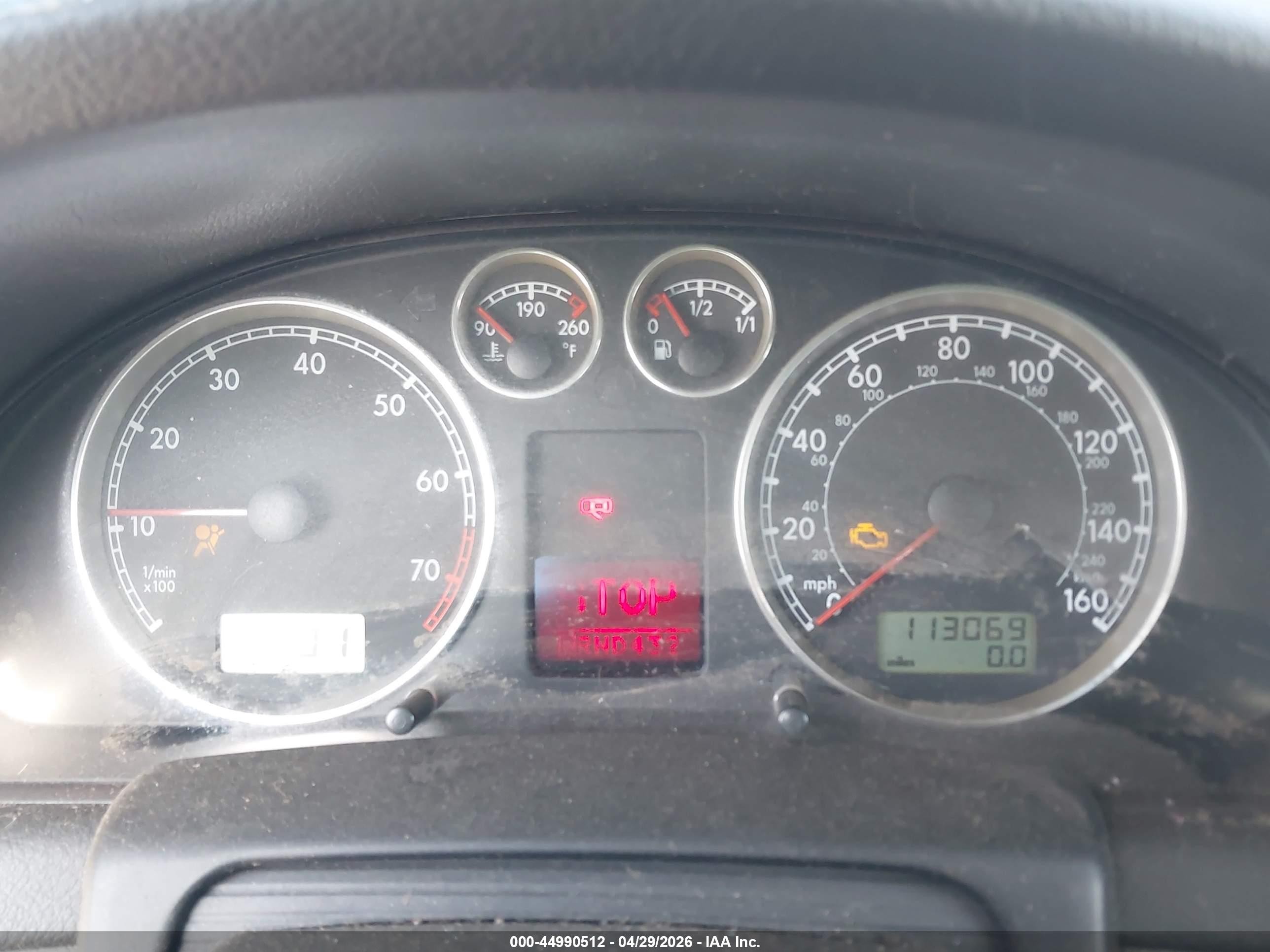 2003 Volkswagen Passat Glx Blue vin: WVWRH63B23P001534