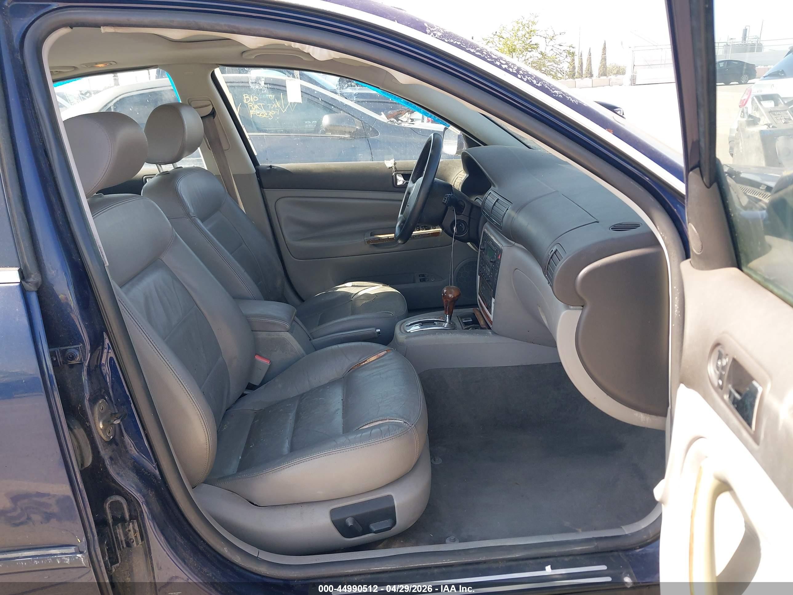 2003 Volkswagen Passat Glx Blue vin: WVWRH63B23P001534