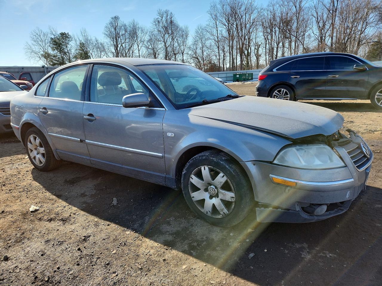 2002 Volkswagen Passat Glx Gray vin: WVWRH63B32P298666