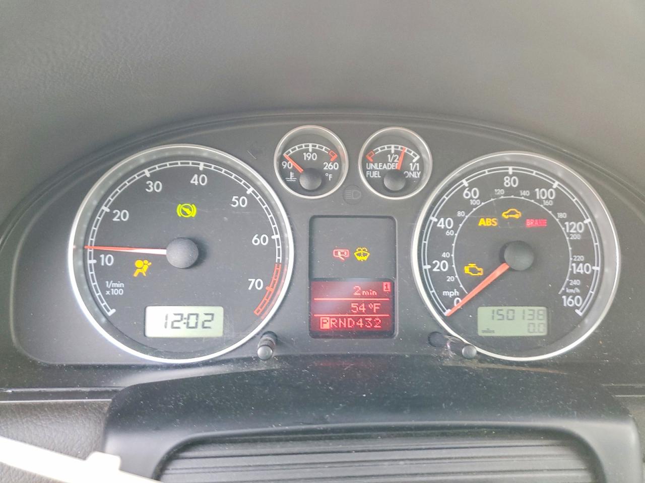 2001 Volkswagen Passat Glx Blue vin: WVWRH63B41P284113