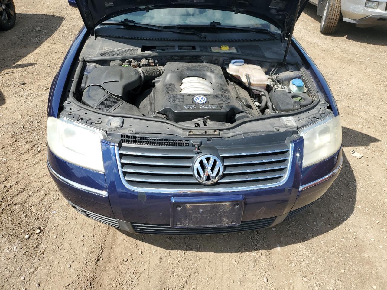 2002 Volkswagen Passat Glx Blue vin: WVWRH63B42P245863