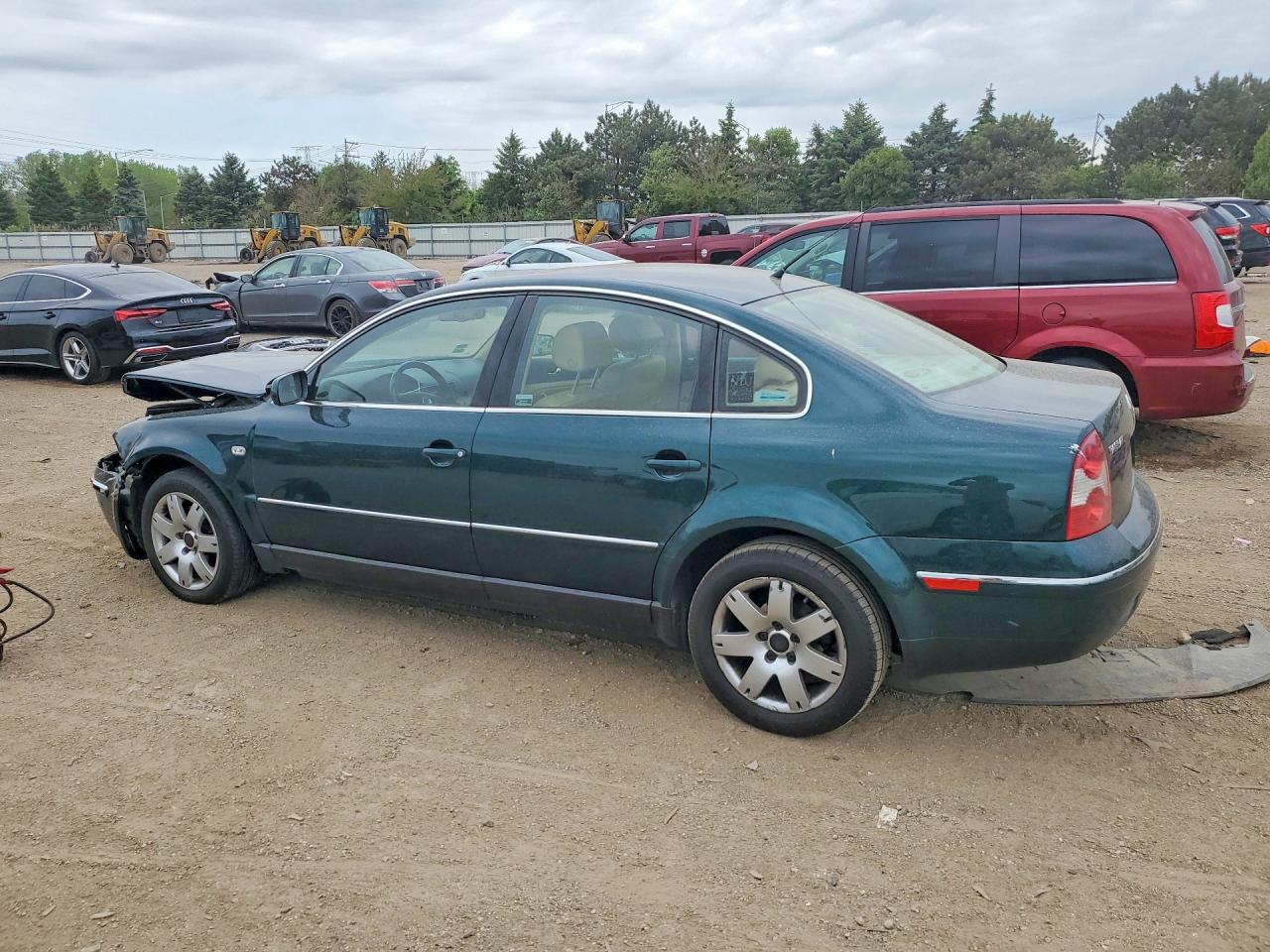 2002 Volkswagen Passat Glx Зеленый vin: WVWRH63B62P019341