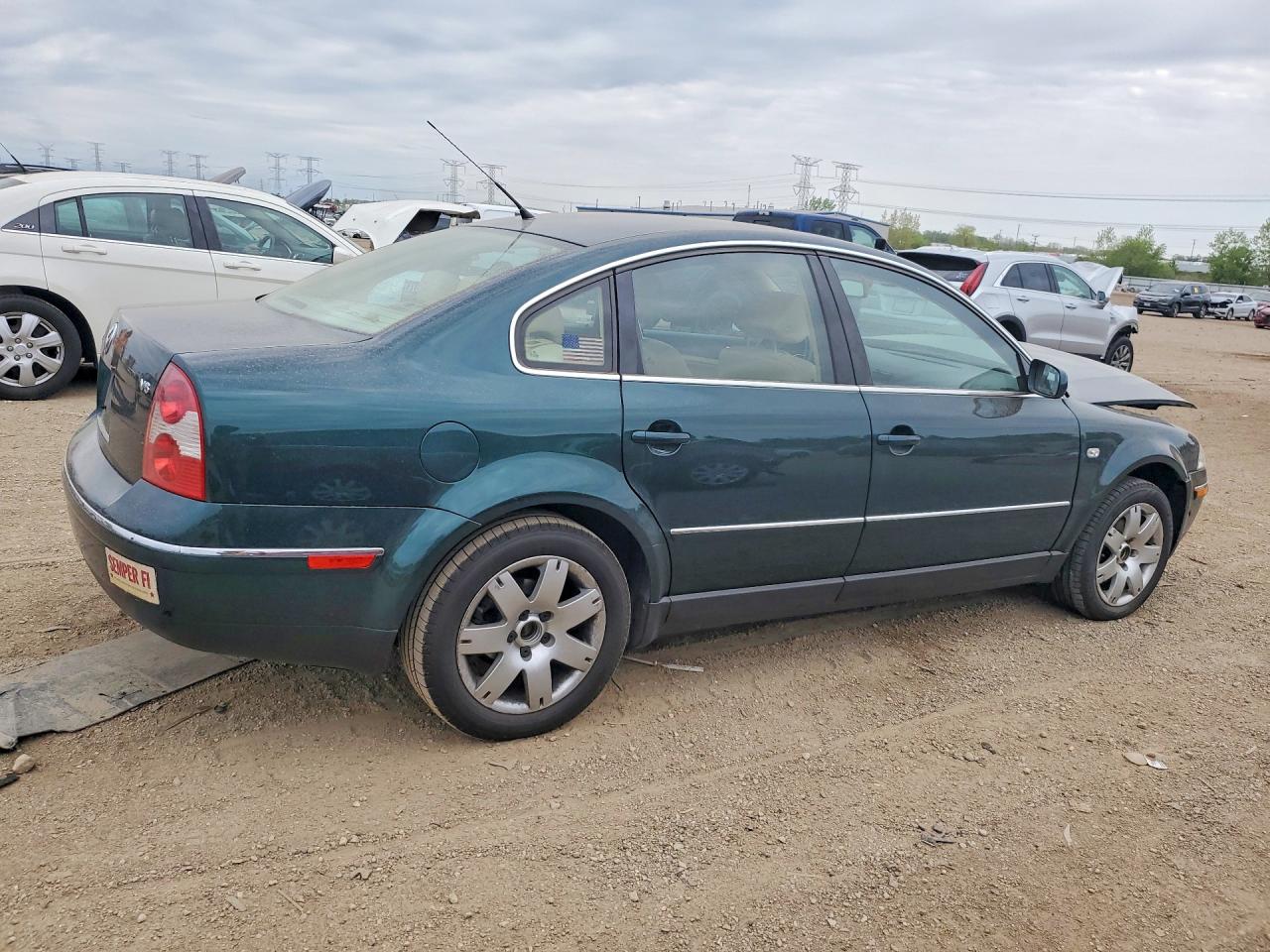 2002 Volkswagen Passat Glx Зеленый vin: WVWRH63B62P019341
