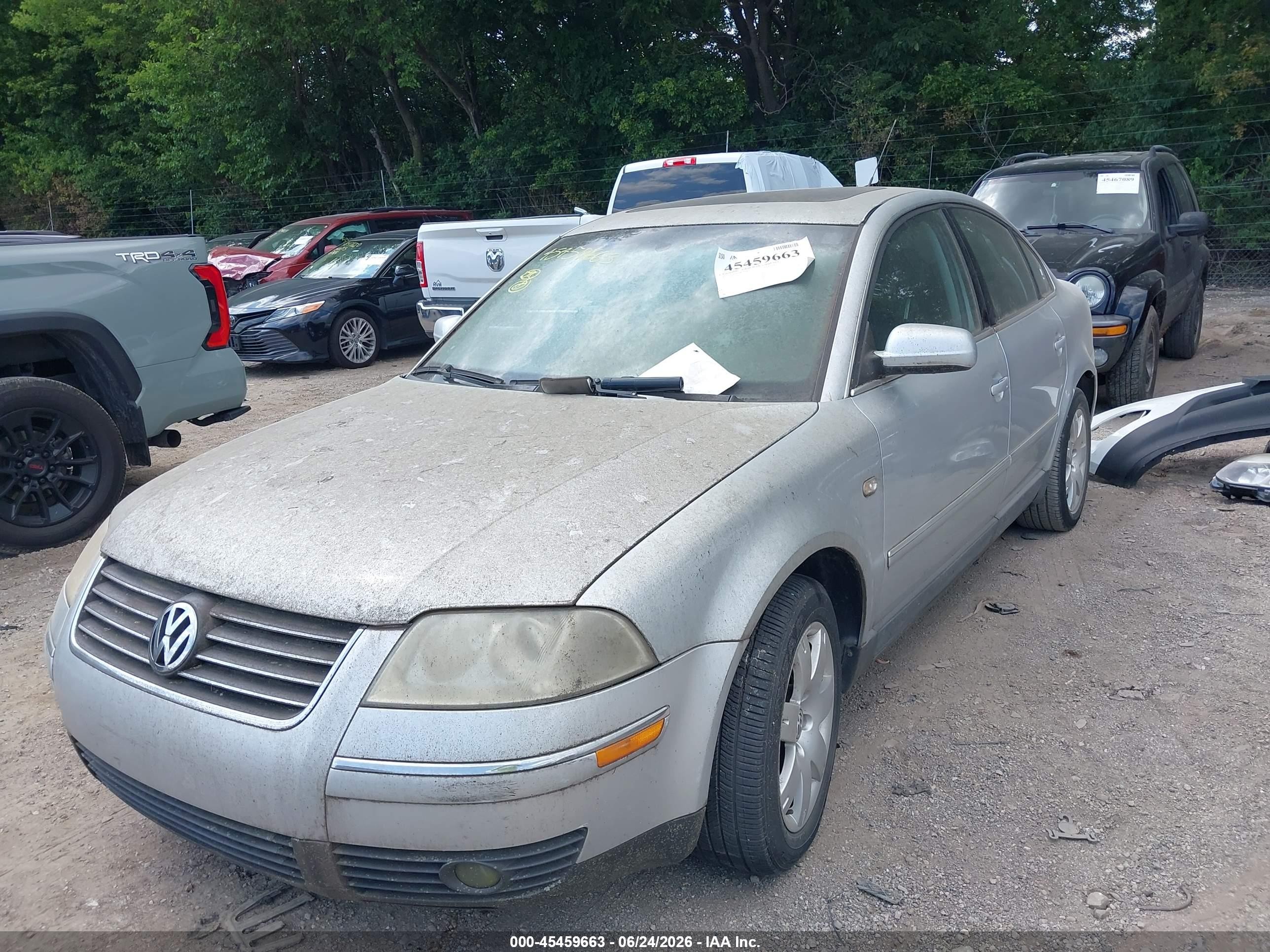 2003 Volkswagen Passat Glx Silver vin: WVWRH63B73P206234