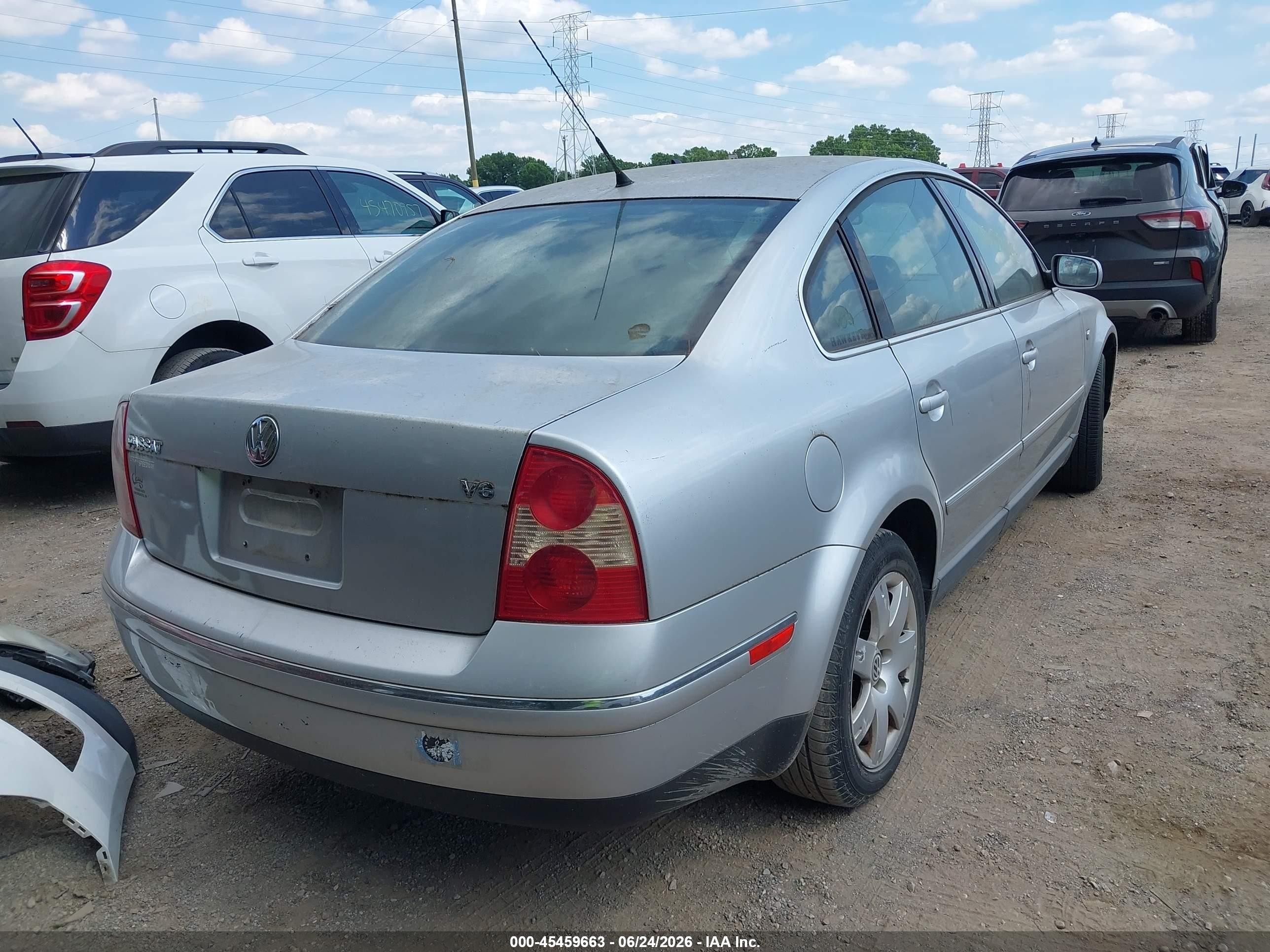 2003 Volkswagen Passat Glx Silver vin: WVWRH63B73P206234