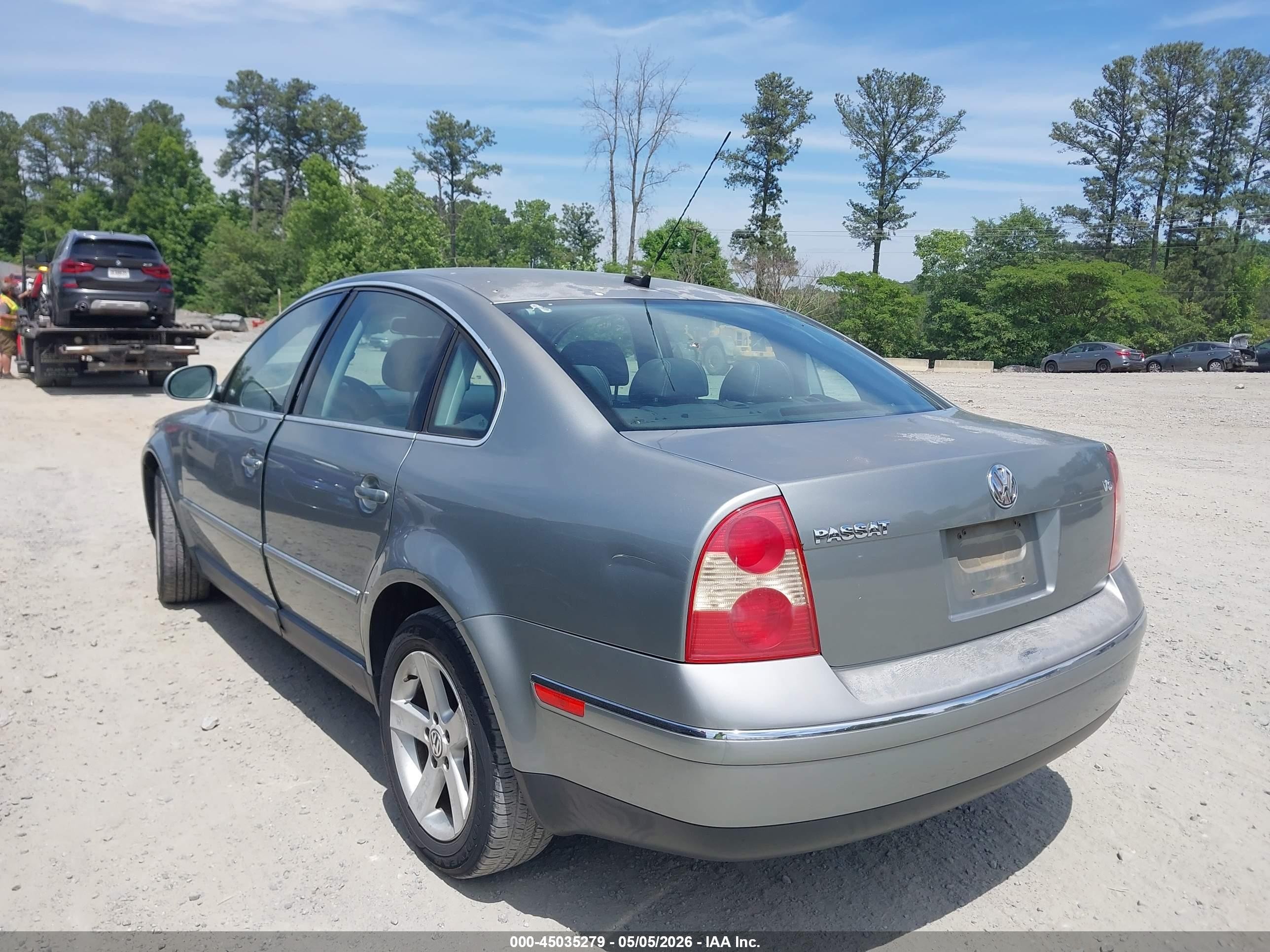2004 Volkswagen Passat Glx Gray vin: WVWRH63B74P198377