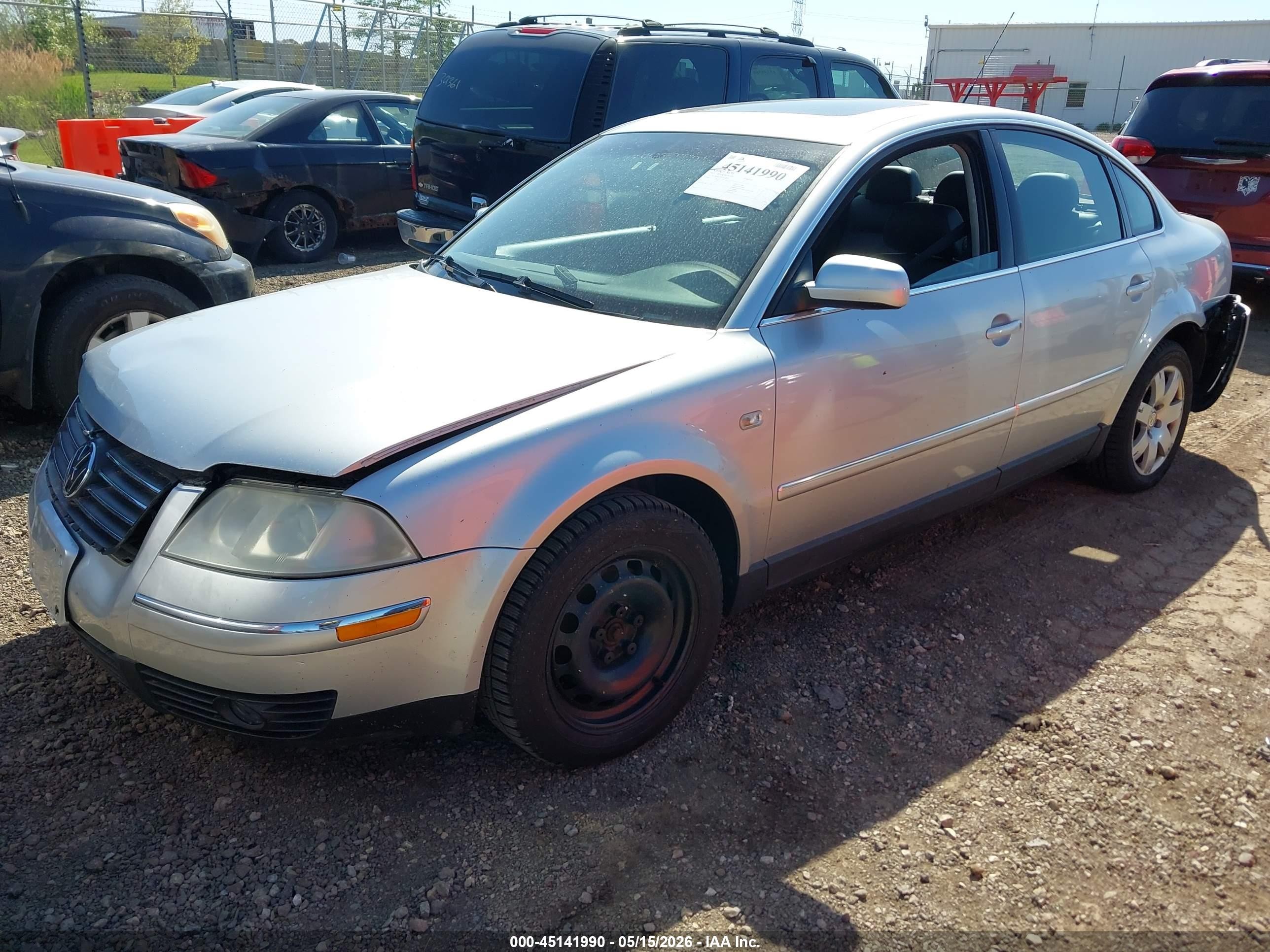 2003 Volkswagen Passat Glx Silver vin: WVWRH63B83P100679