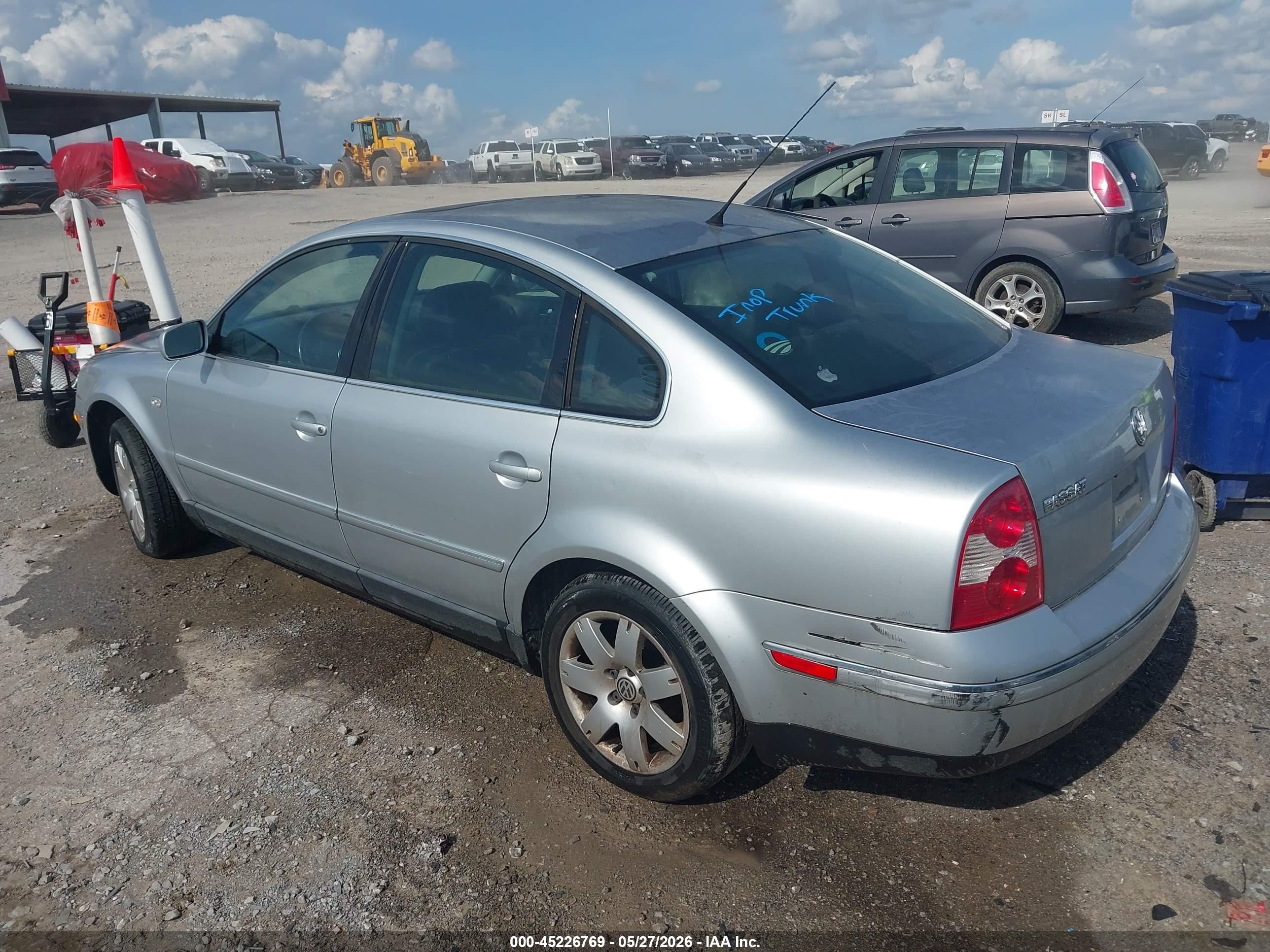 2003 Volkswagen Passat Glx Silver vin: WVWRH63B93P198430