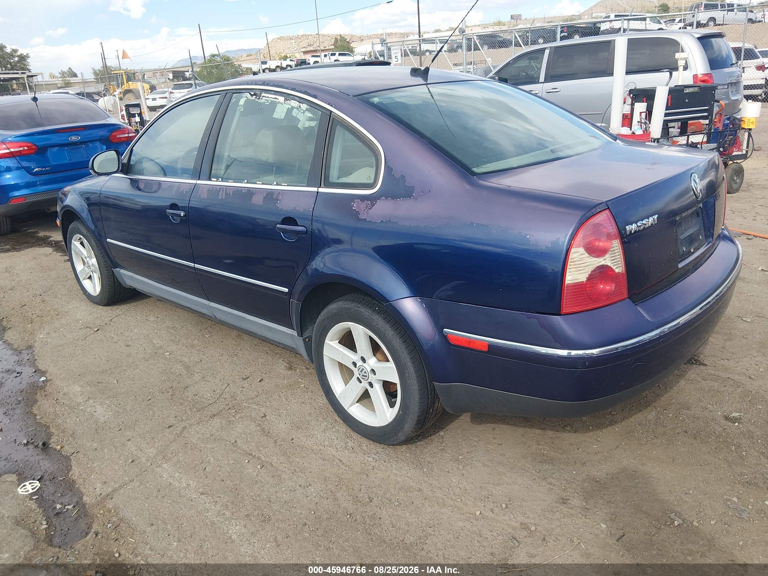 2004 Volkswagen Passat Glx Blue vin: WVWRH63BX4P157063