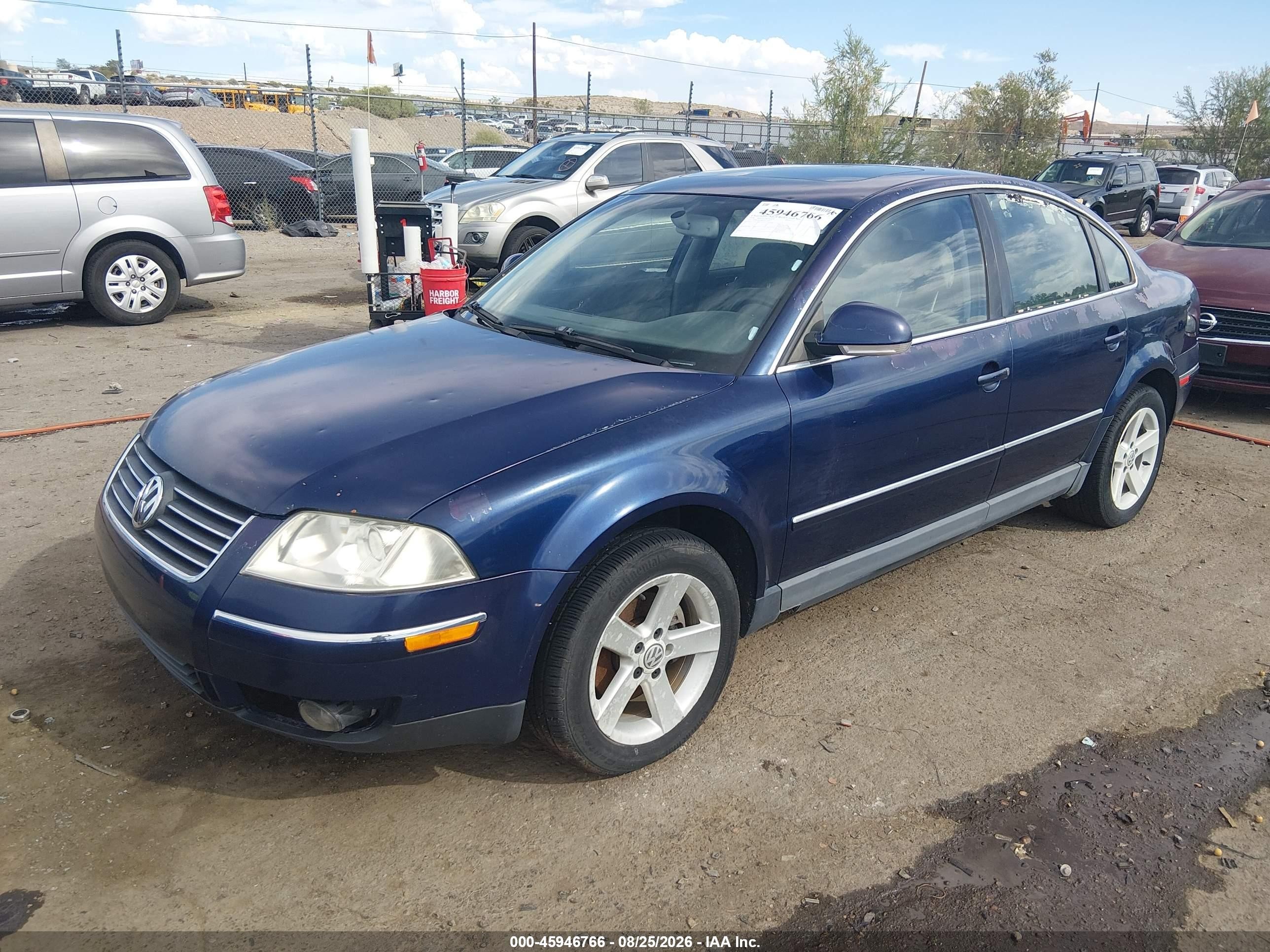 2004 Volkswagen Passat Glx Blue vin: WVWRH63BX4P157063