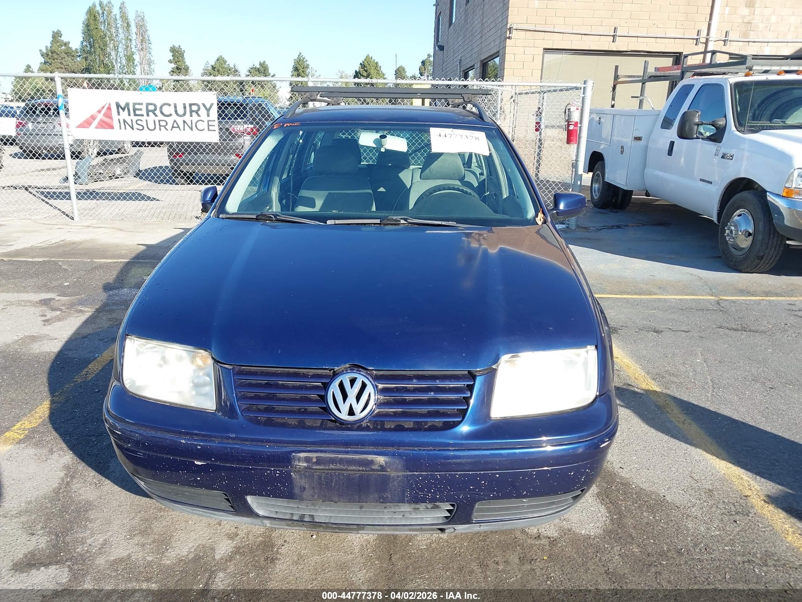 2002 Volkswagen Jetta Gl Blue vin: WVWRK61J52W121344