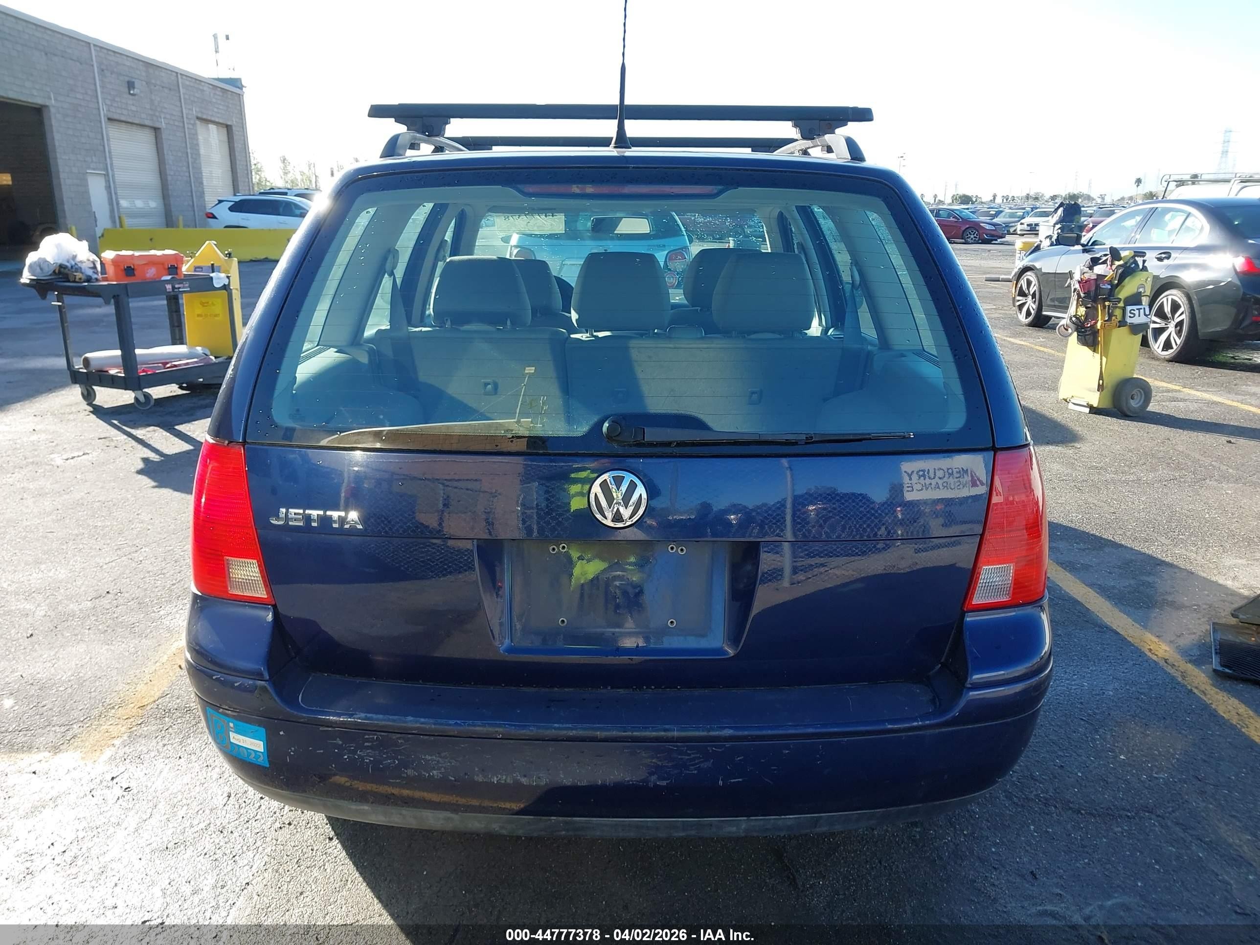 2002 Volkswagen Jetta Gl Blue vin: WVWRK61J52W121344