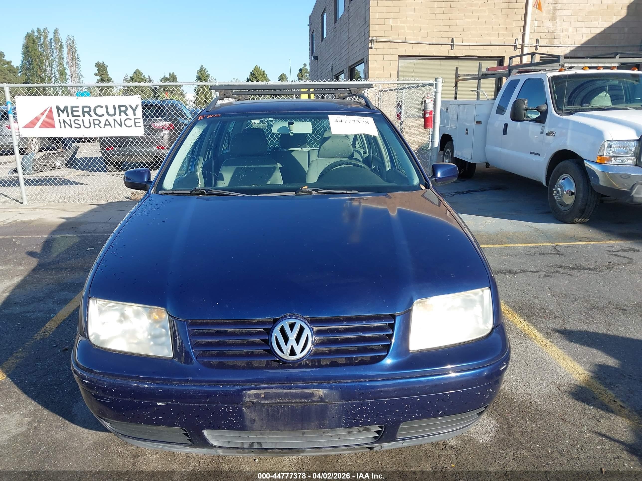 2002 Volkswagen Jetta Gl Blue vin: WVWRK61J52W121344