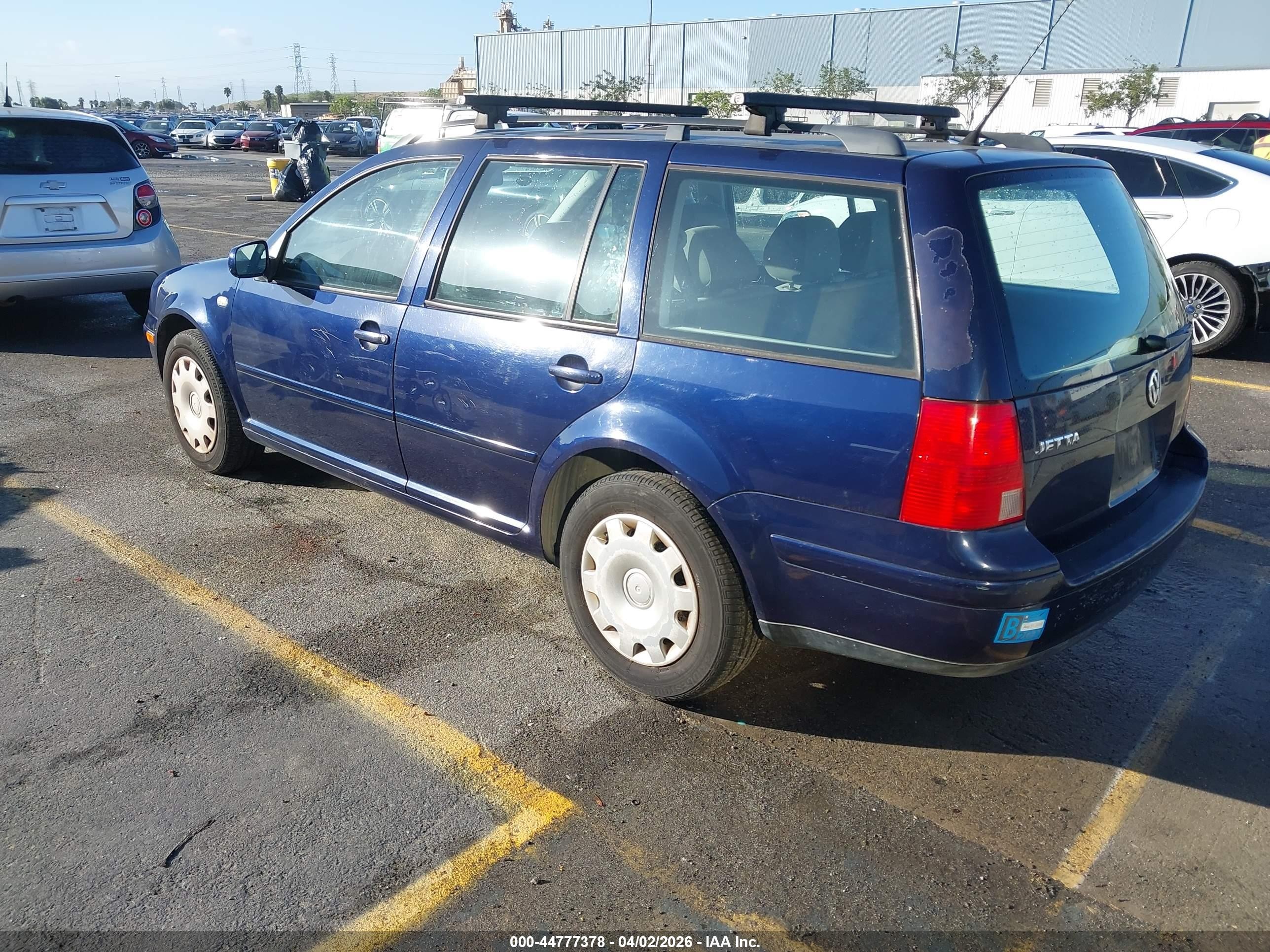 2002 Volkswagen Jetta Gl Blue vin: WVWRK61J52W121344