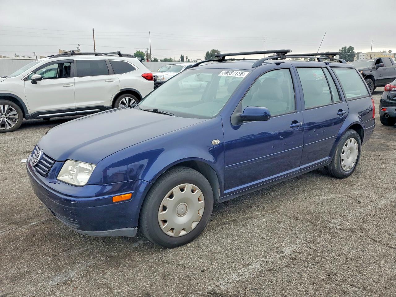 2002 Volkswagen Jetta Gl Blue vin: WVWRK61J52W121344