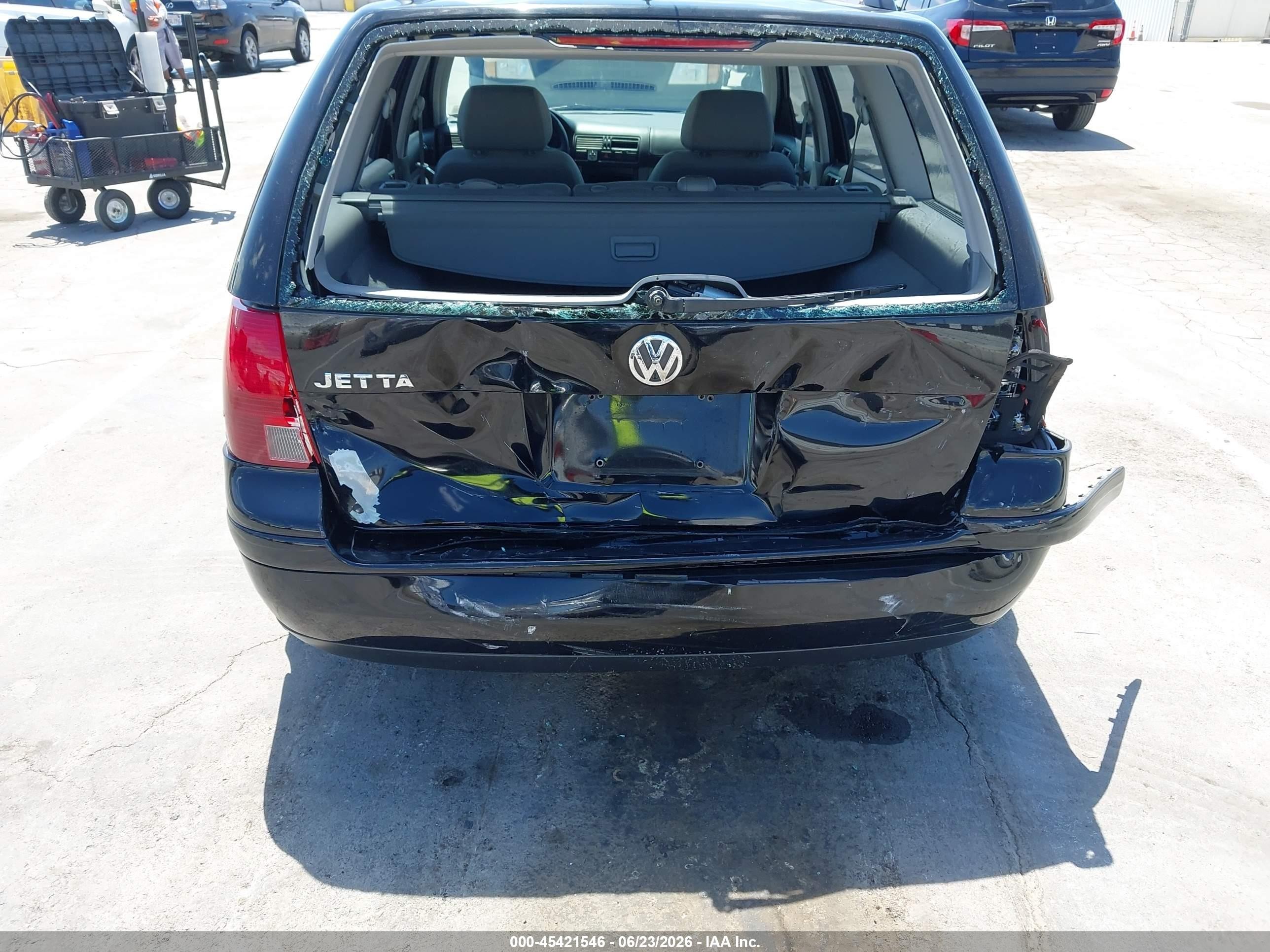 2002 Volkswagen Jetta Gl Black vin: WVWRK61J62W262116