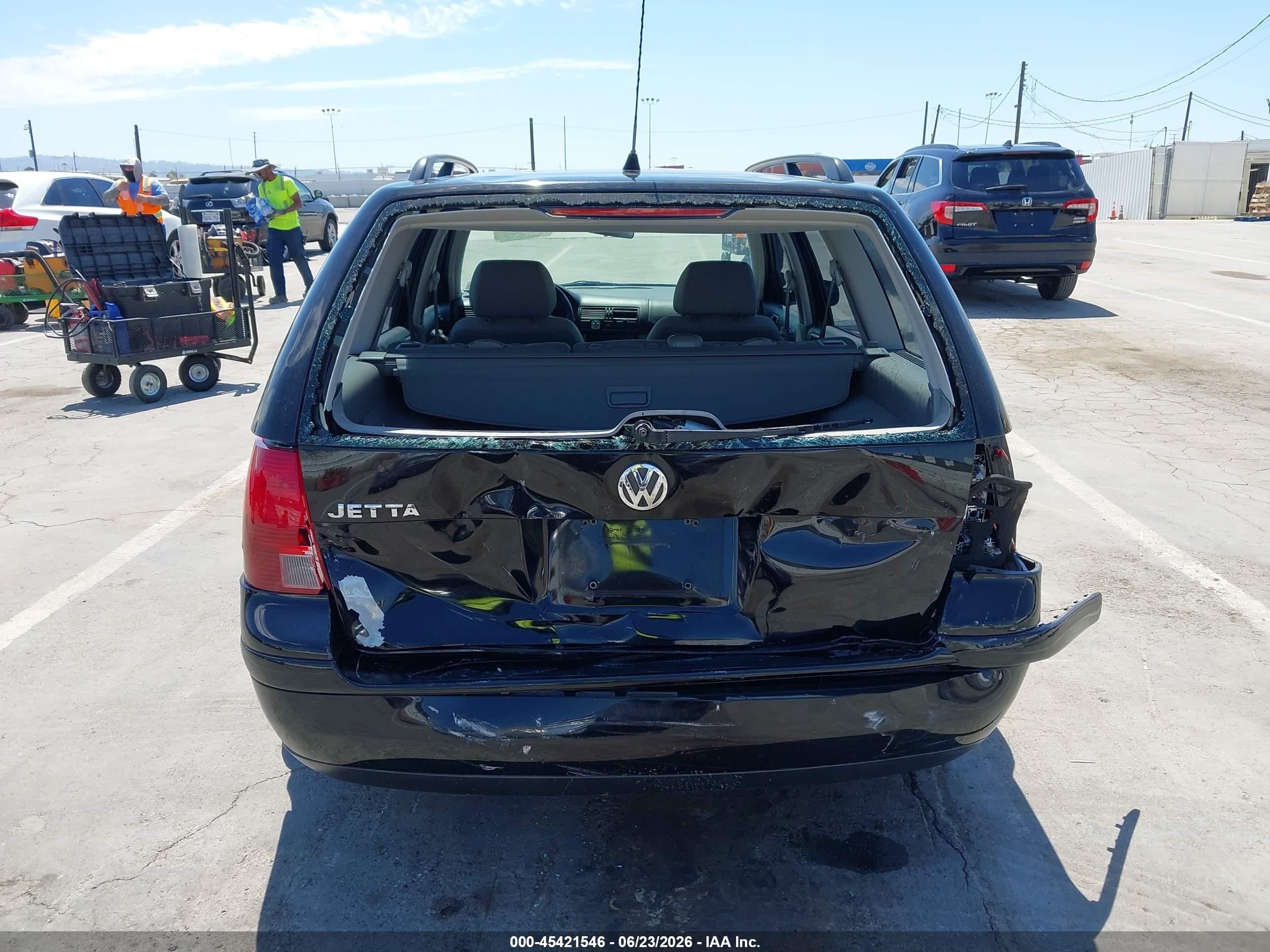 2002 Volkswagen Jetta Gl Black vin: WVWRK61J62W262116