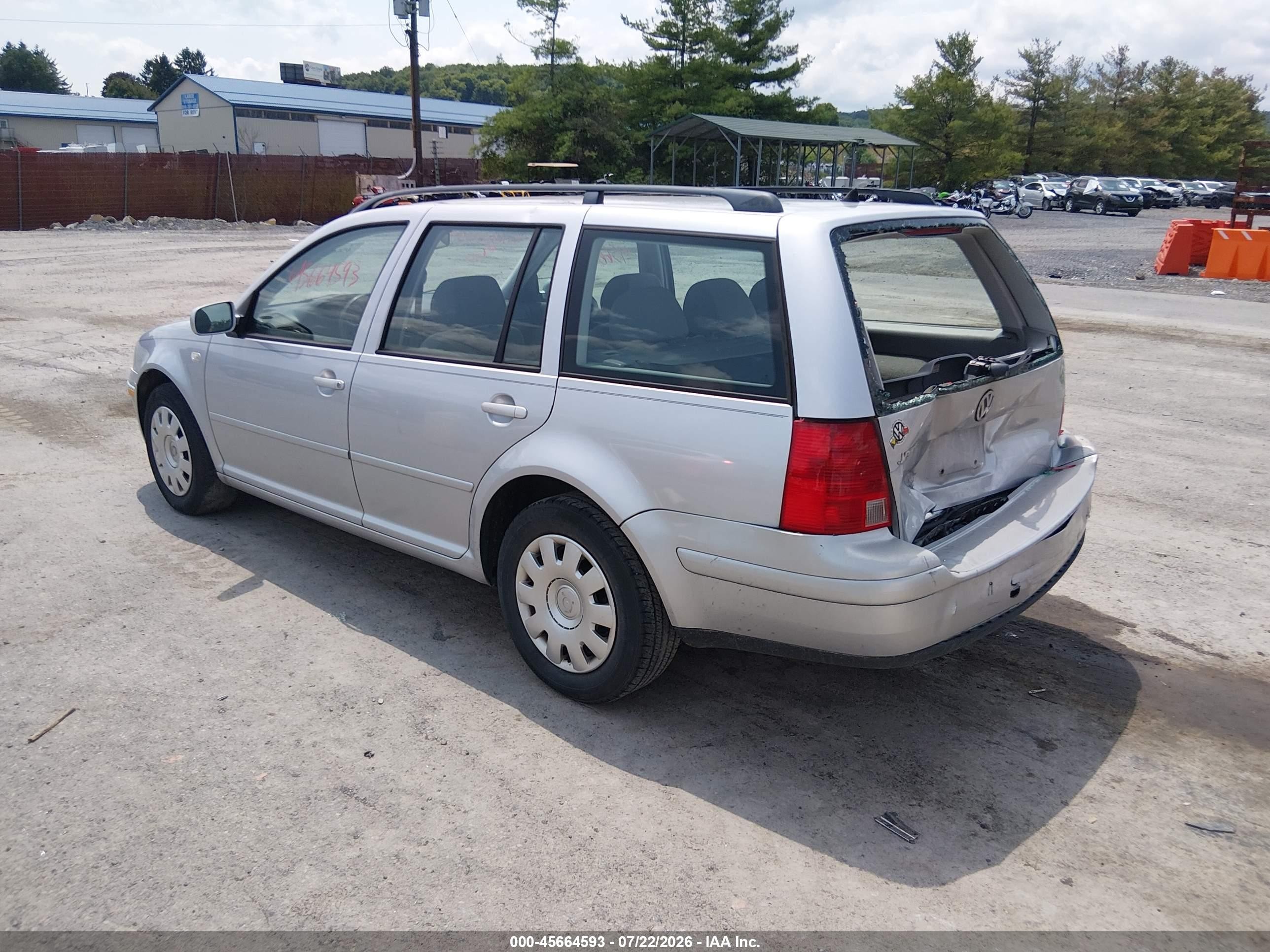 2003 Volkswagen Jetta Gl Gray vin: WVWRK61J73W297586
