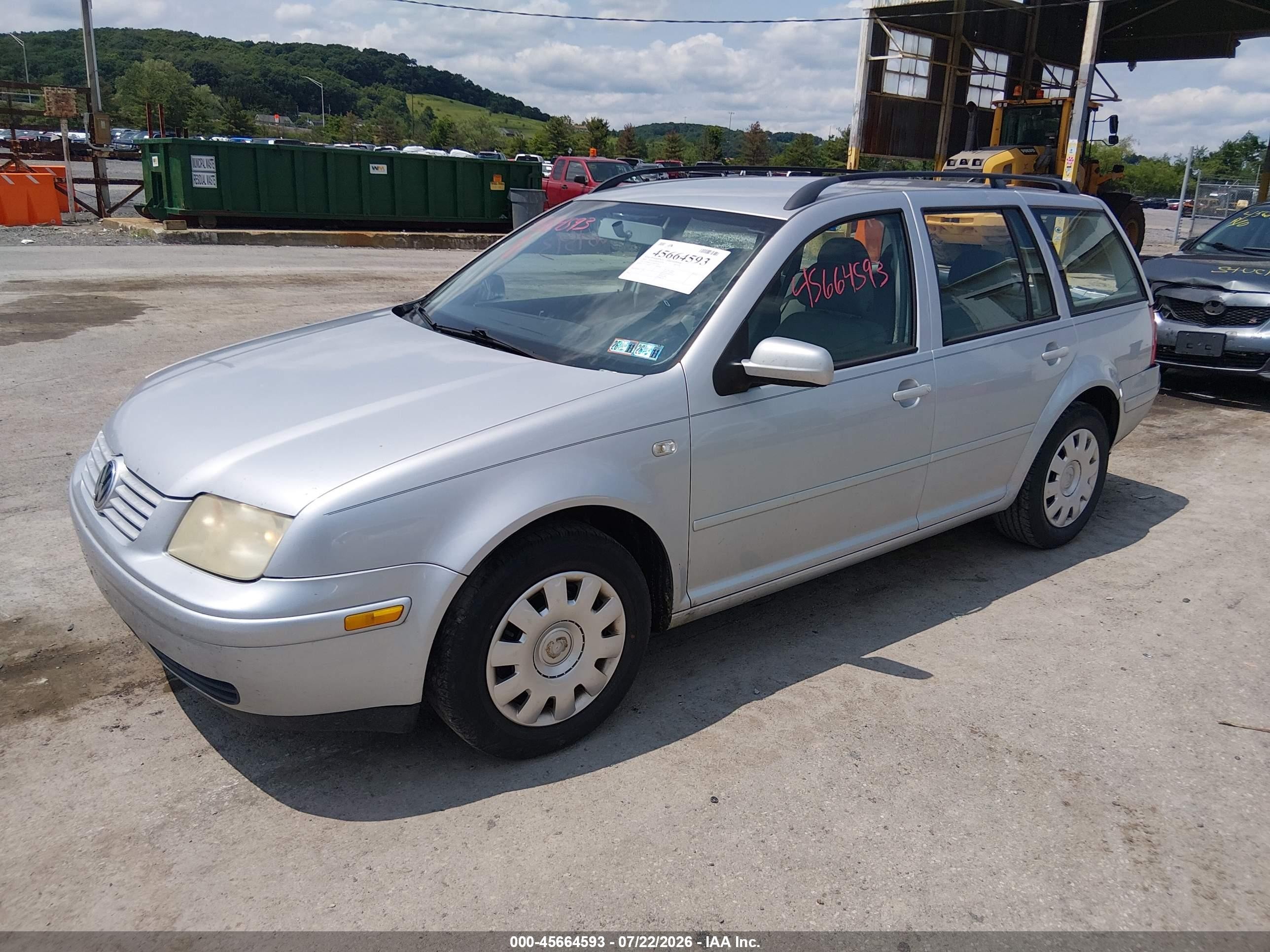 2003 Volkswagen Jetta Gl Gray vin: WVWRK61J73W297586