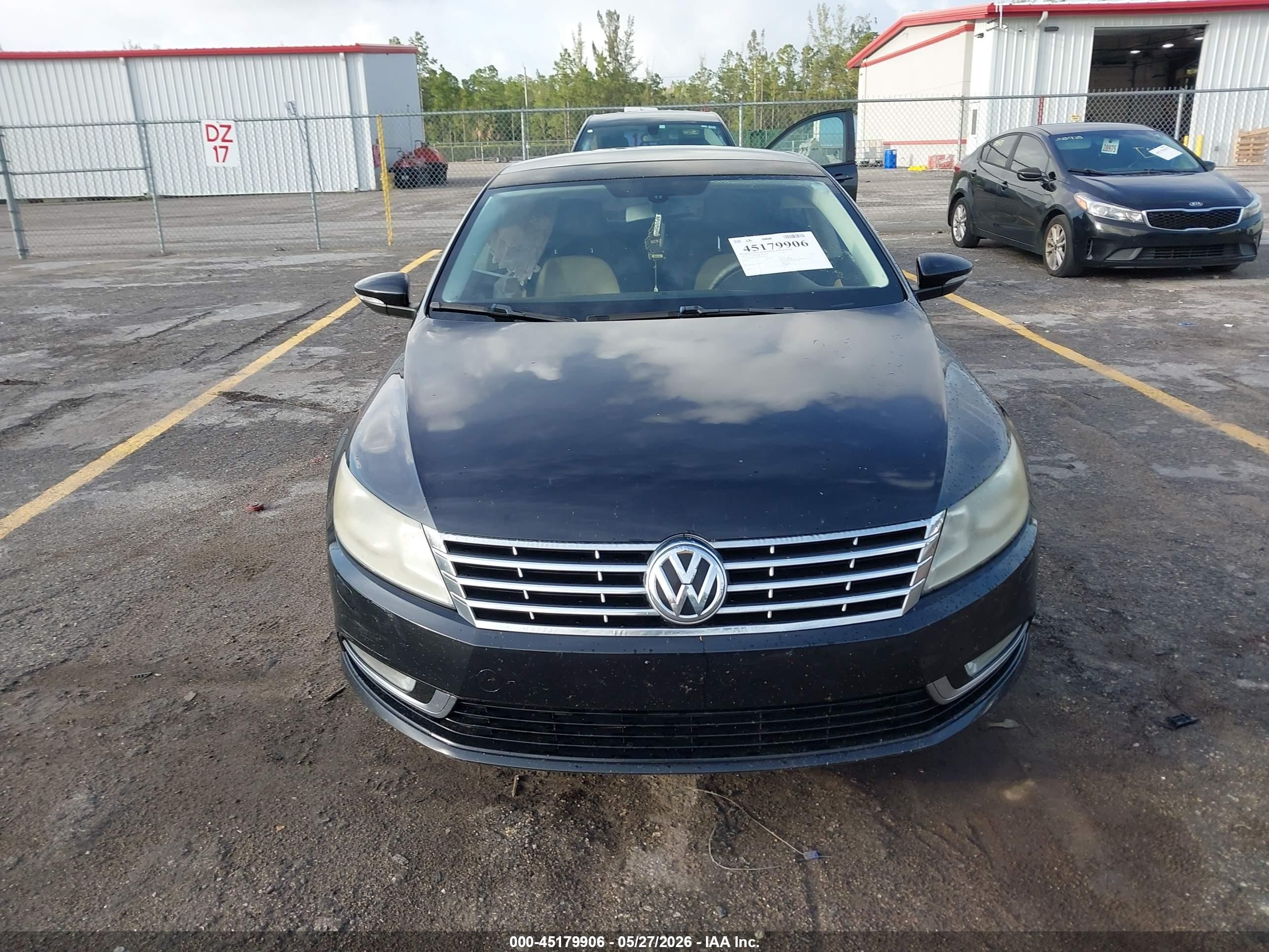 2013 Volkswagen Cc 2.0t Lux Black vin: WVWRN7AN0DE502561