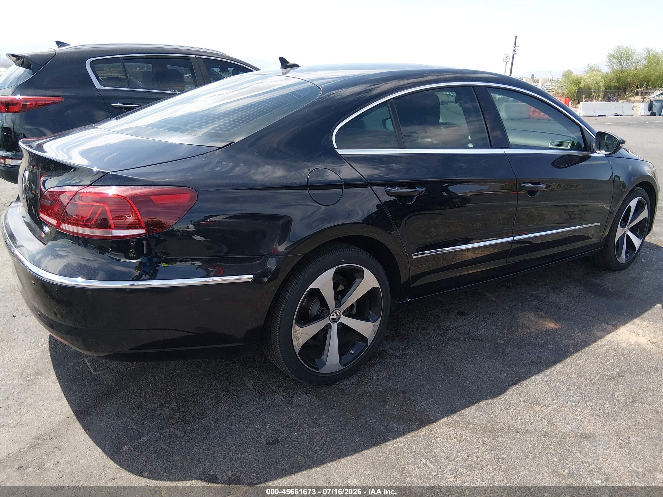 2013 Volkswagen Cc 2.0t Lux Black vin: WVWRP7AN0DE510086