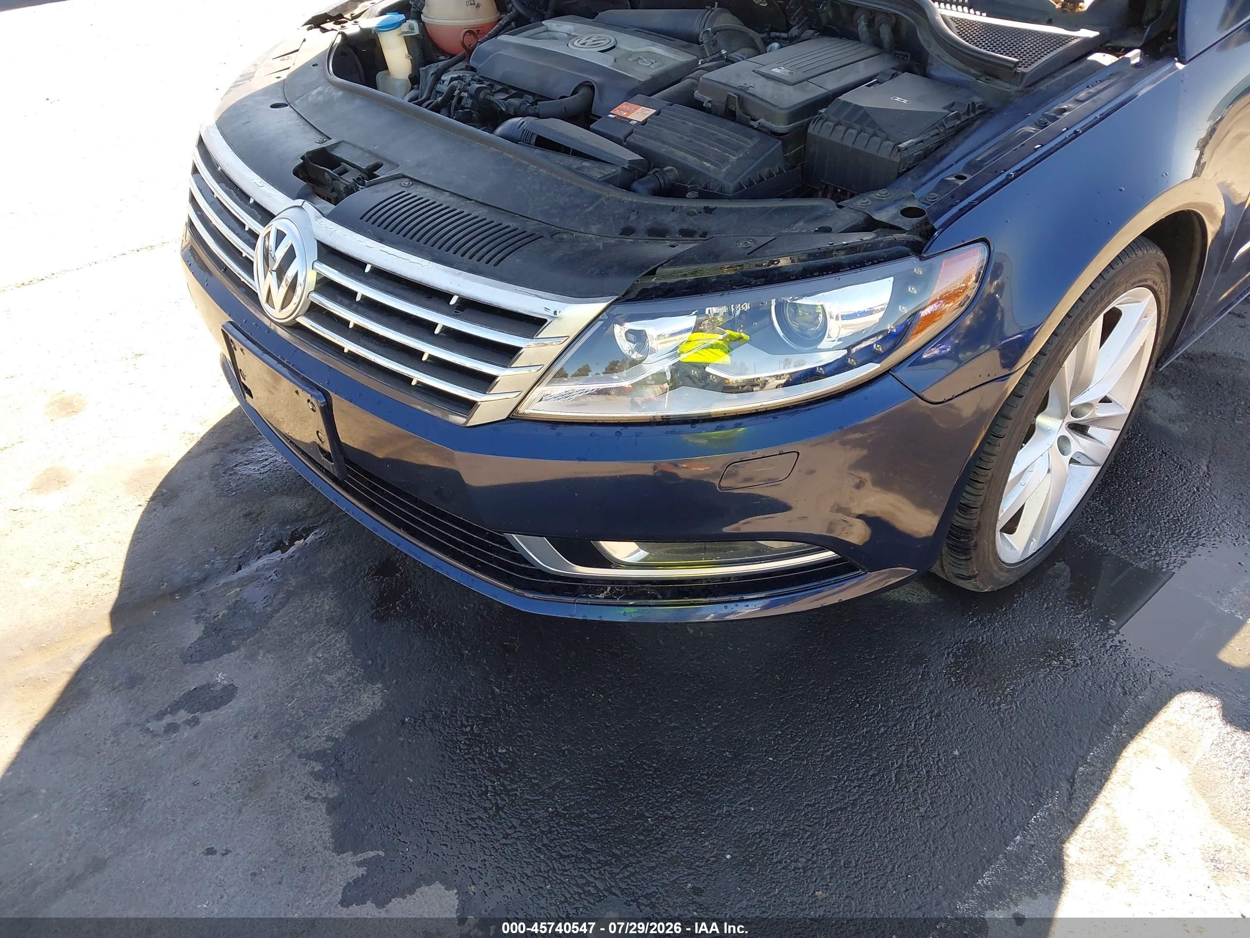 2013 Volkswagen Cc 2.0t Lux Blue vin: WVWRP7AN1DE502885