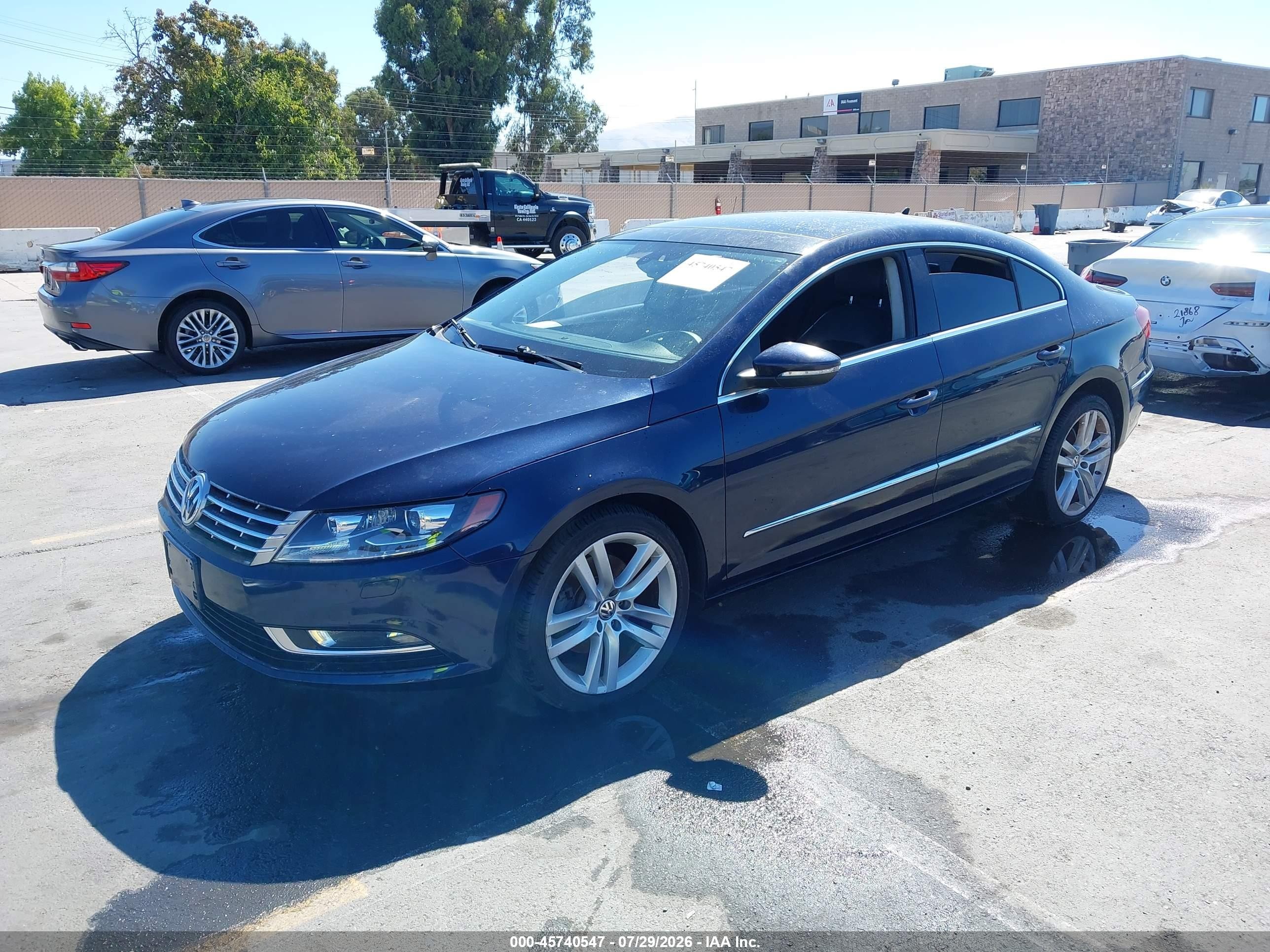 2013 Volkswagen Cc 2.0t Lux Blue vin: WVWRP7AN1DE502885
