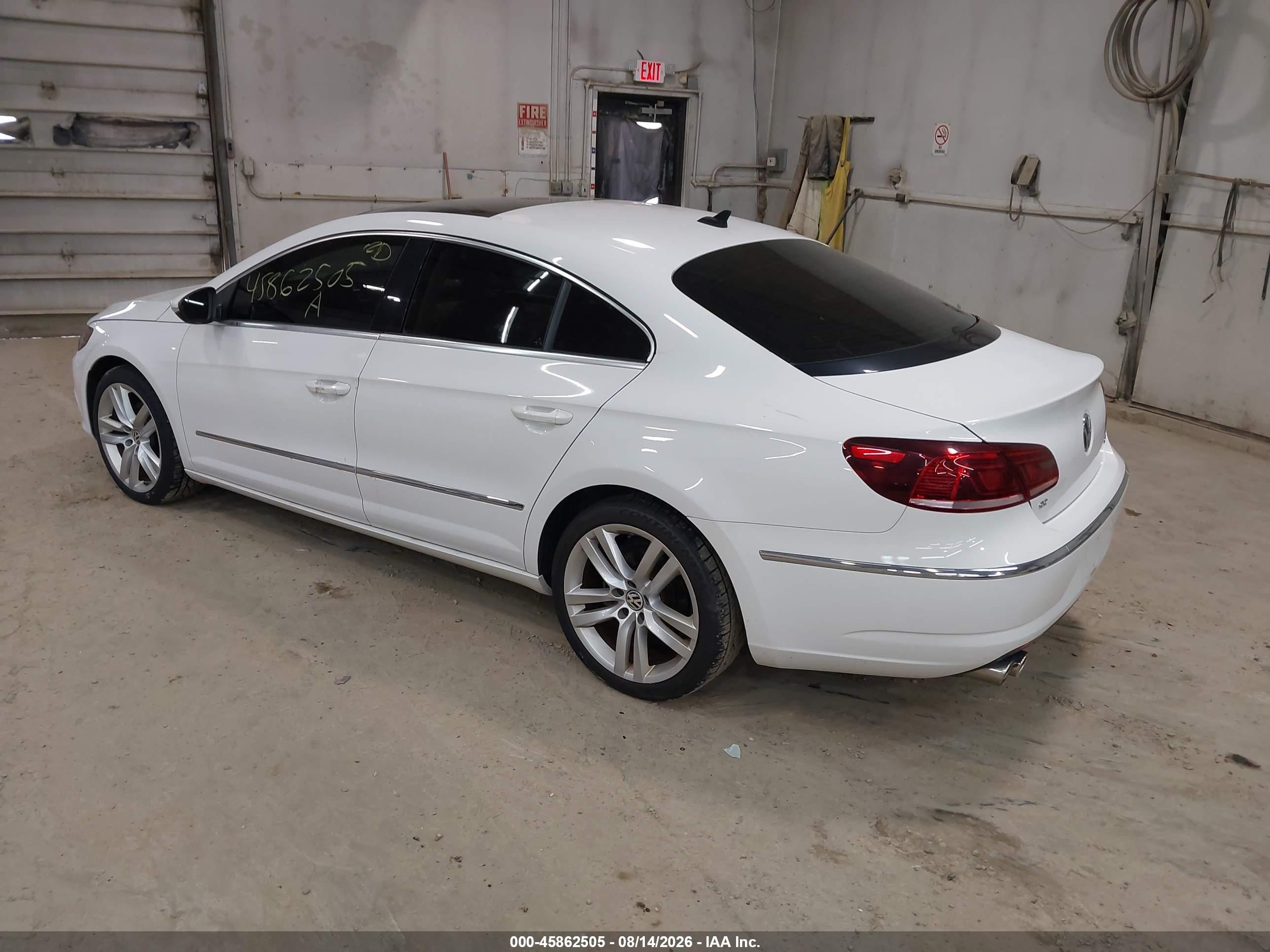 2014 Volkswagen Cc 2.0t Executive White vin: WVWRP7AN3EE504607
