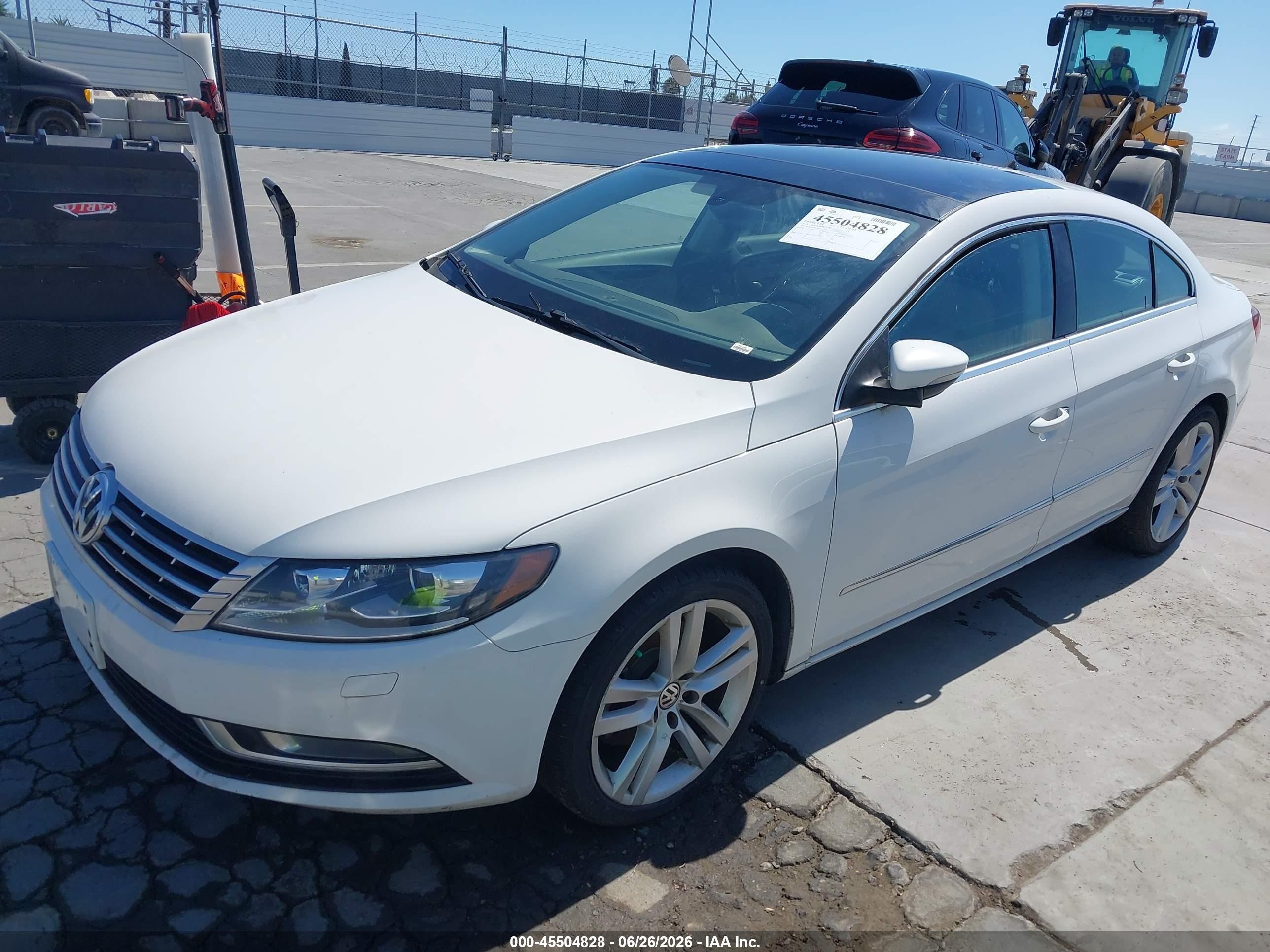 2014 Volkswagen Cc 2.0t Executive White vin: WVWRP7AN3EE524596