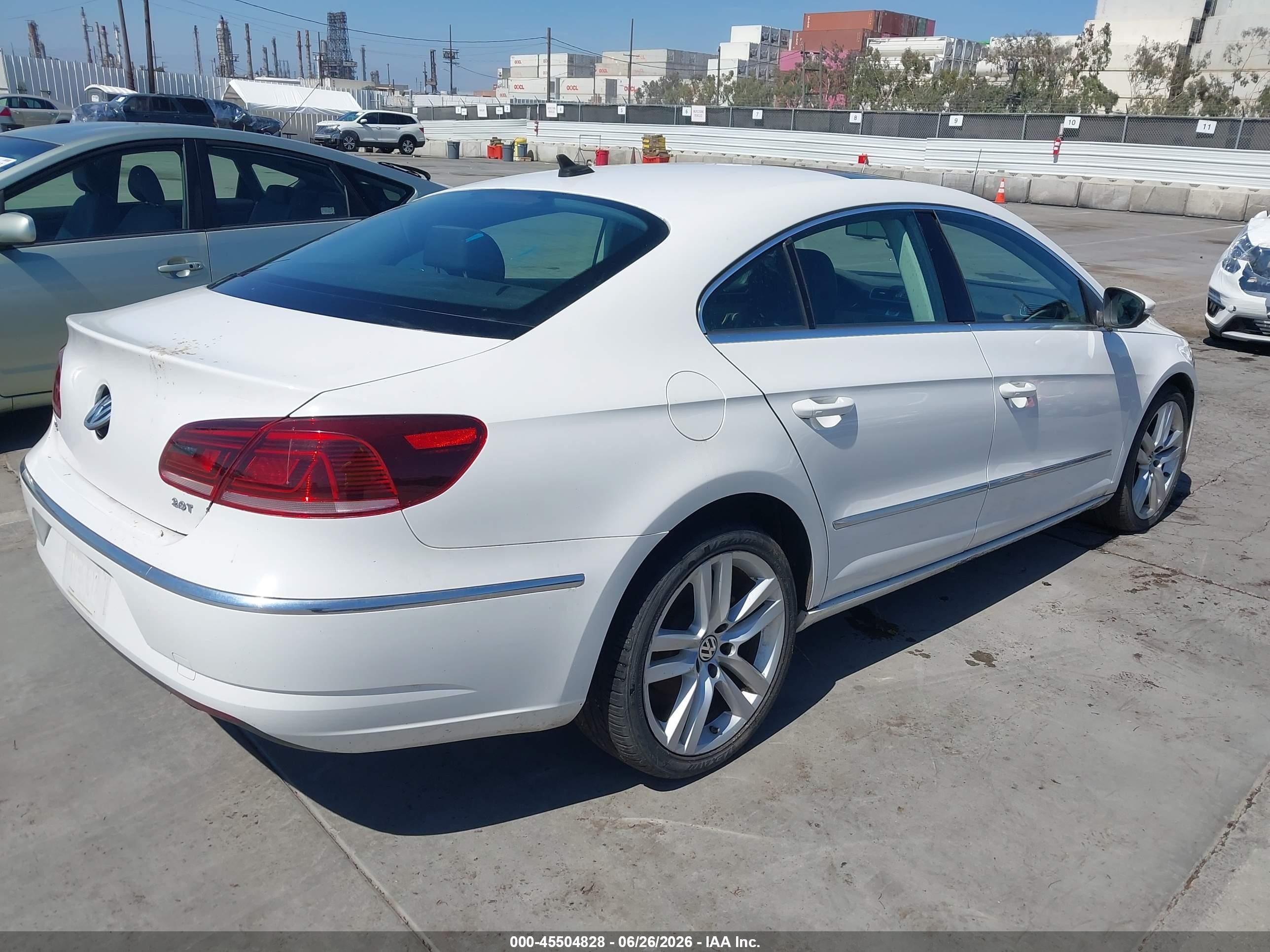 2014 Volkswagen Cc 2.0t Executive White vin: WVWRP7AN3EE524596