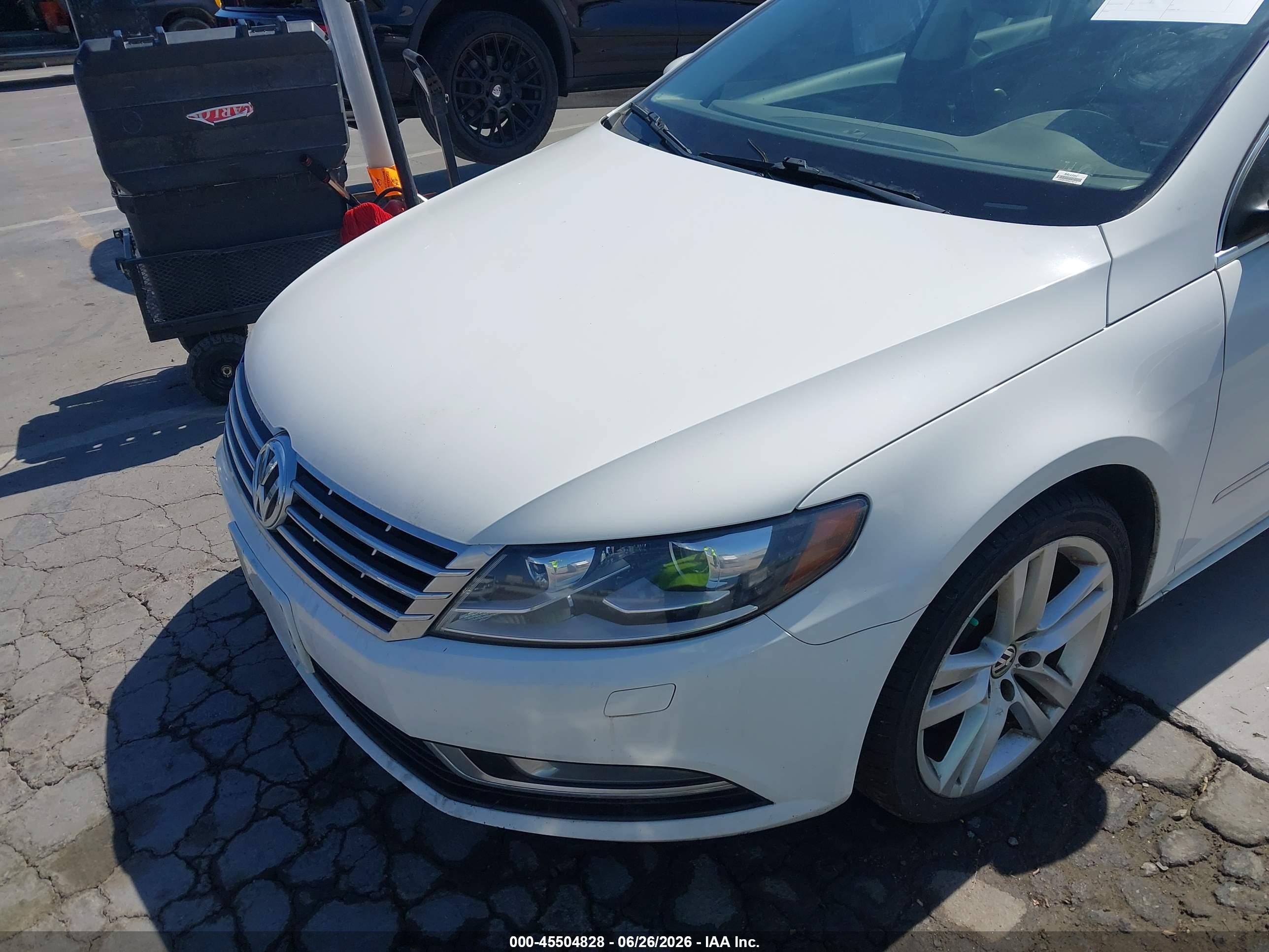 2014 Volkswagen Cc 2.0t Executive White vin: WVWRP7AN3EE524596