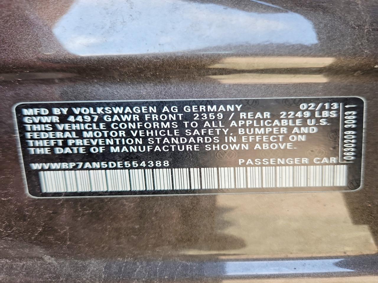 2013 Volkswagen Cc Luxury Серый vin: WVWRP7AN5DE554388