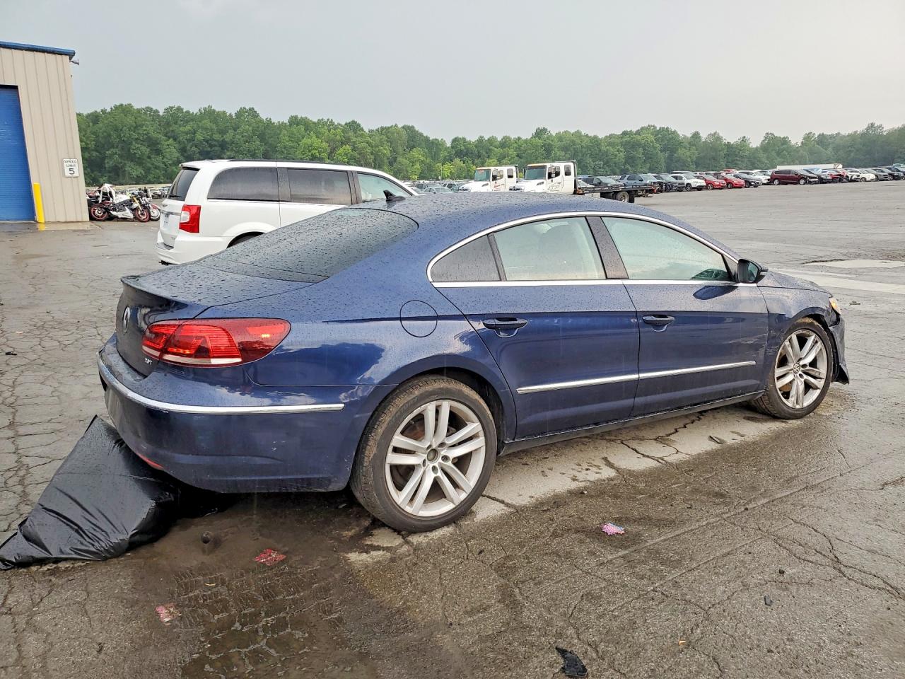 2013 Volkswagen Cc Luxury Blue vin: WVWRP7AN6DE521660