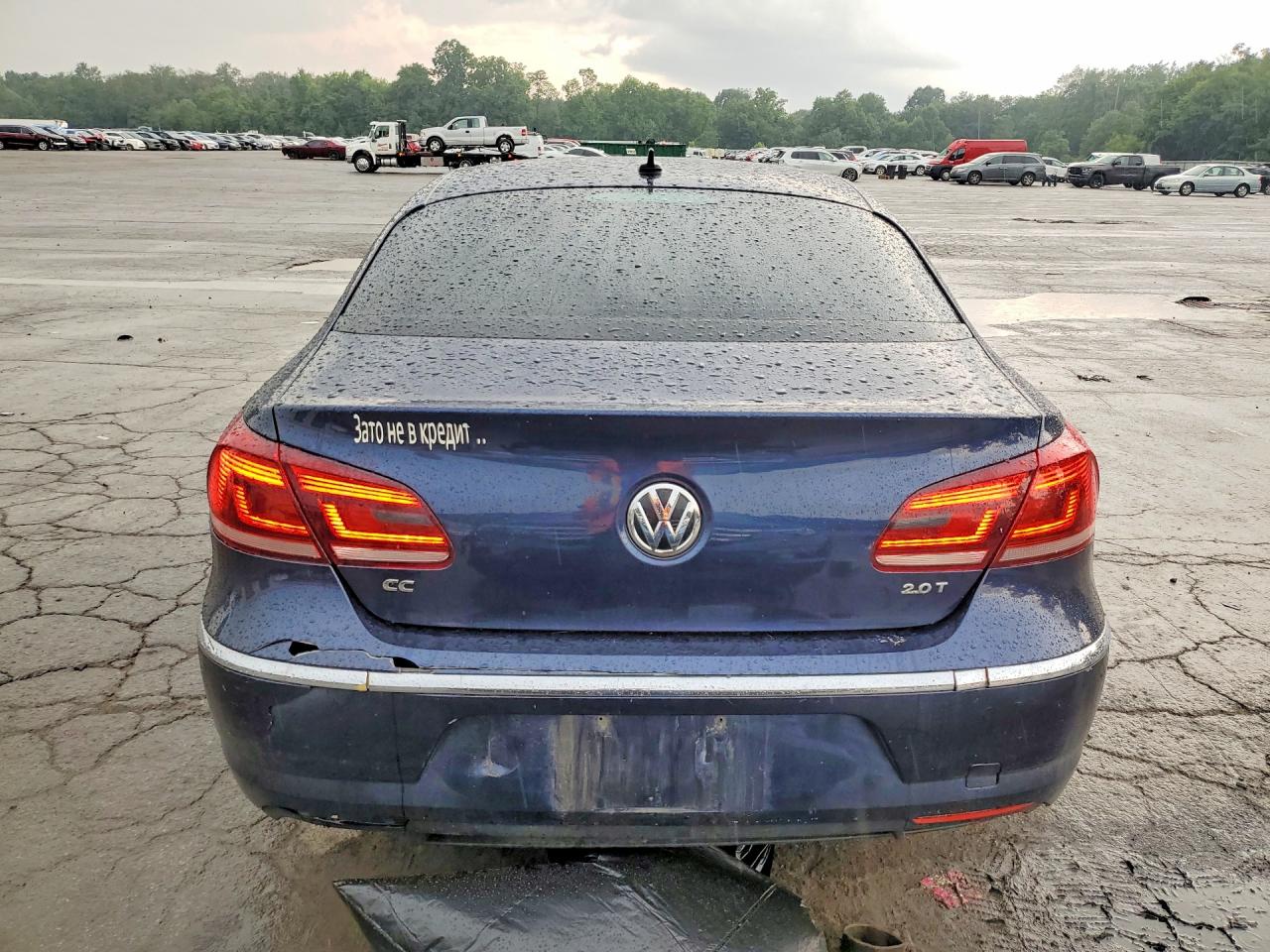 2013 Volkswagen Cc Luxury Blue vin: WVWRP7AN6DE521660