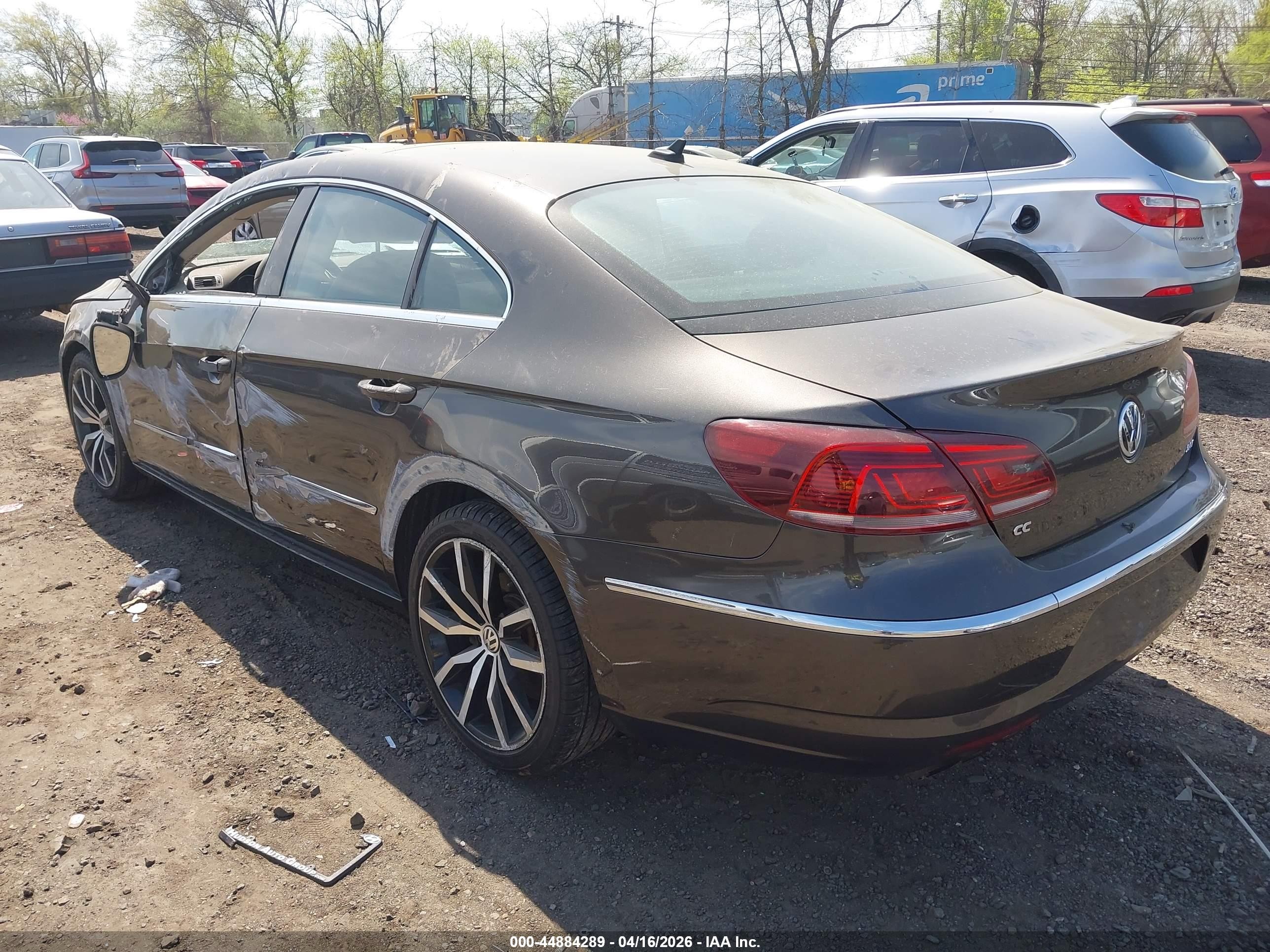 2015 Volkswagen Cc 2.0t Executive Brown vin: WVWRP7AN7FE824661
