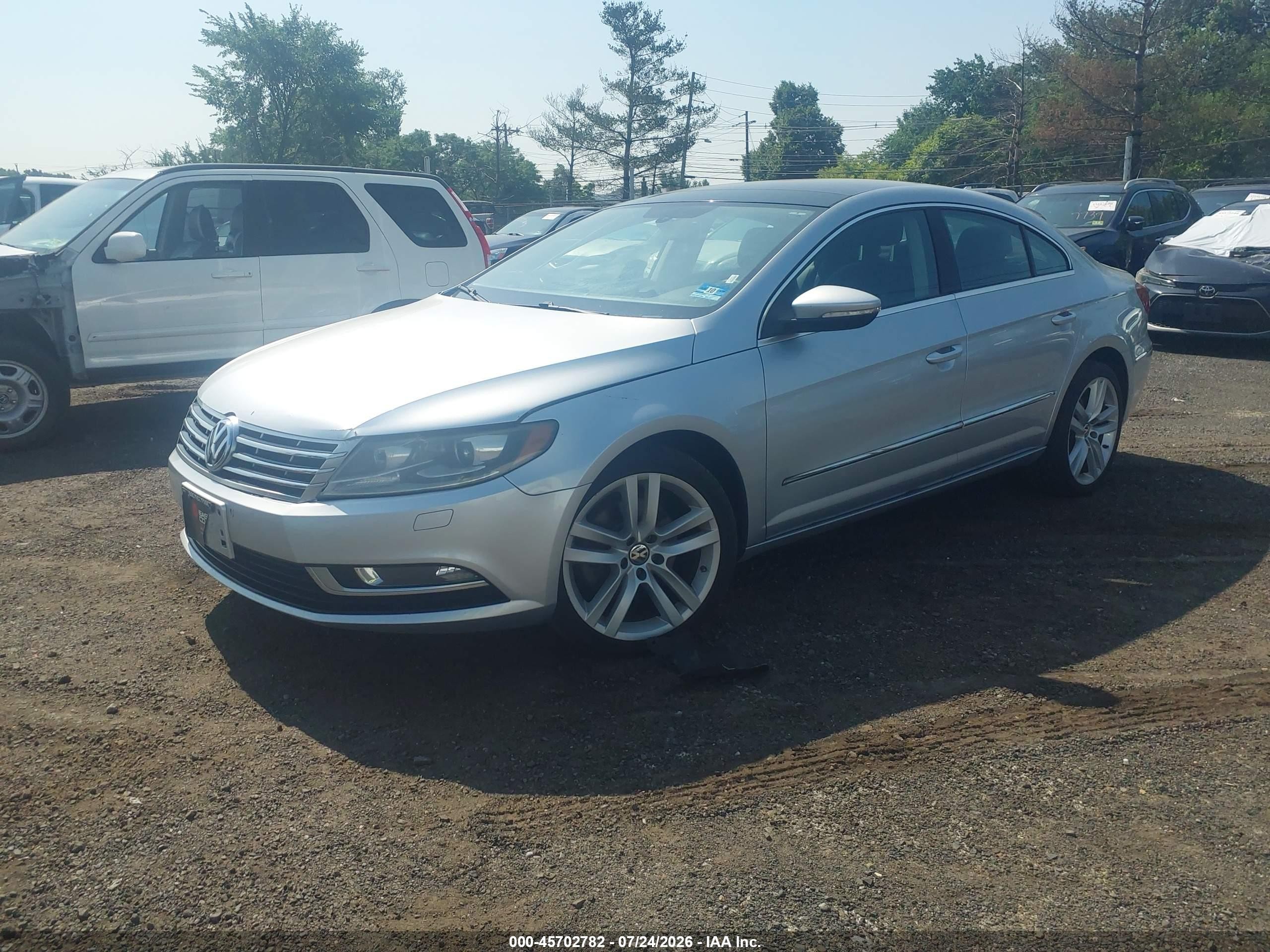 2013 Volkswagen Cc 2.0t Lux Silver vin: WVWRP7AN9DE554975