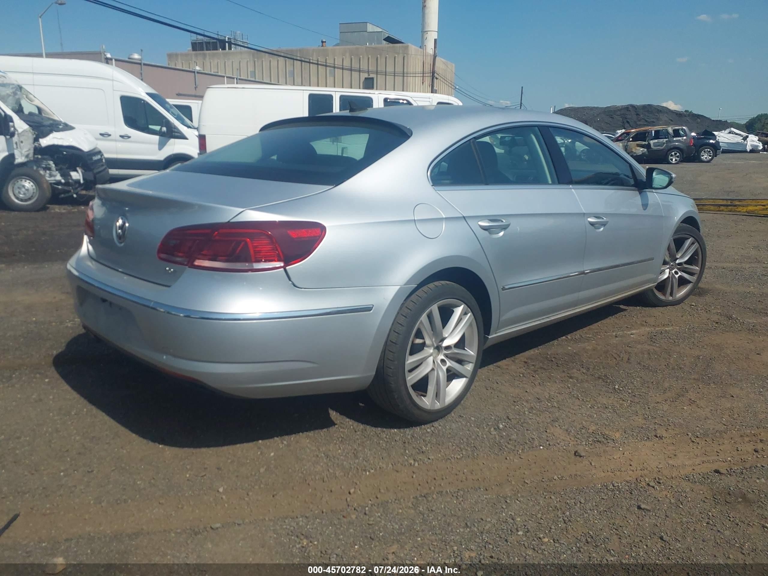 2013 Volkswagen Cc 2.0t Lux Silver vin: WVWRP7AN9DE554975